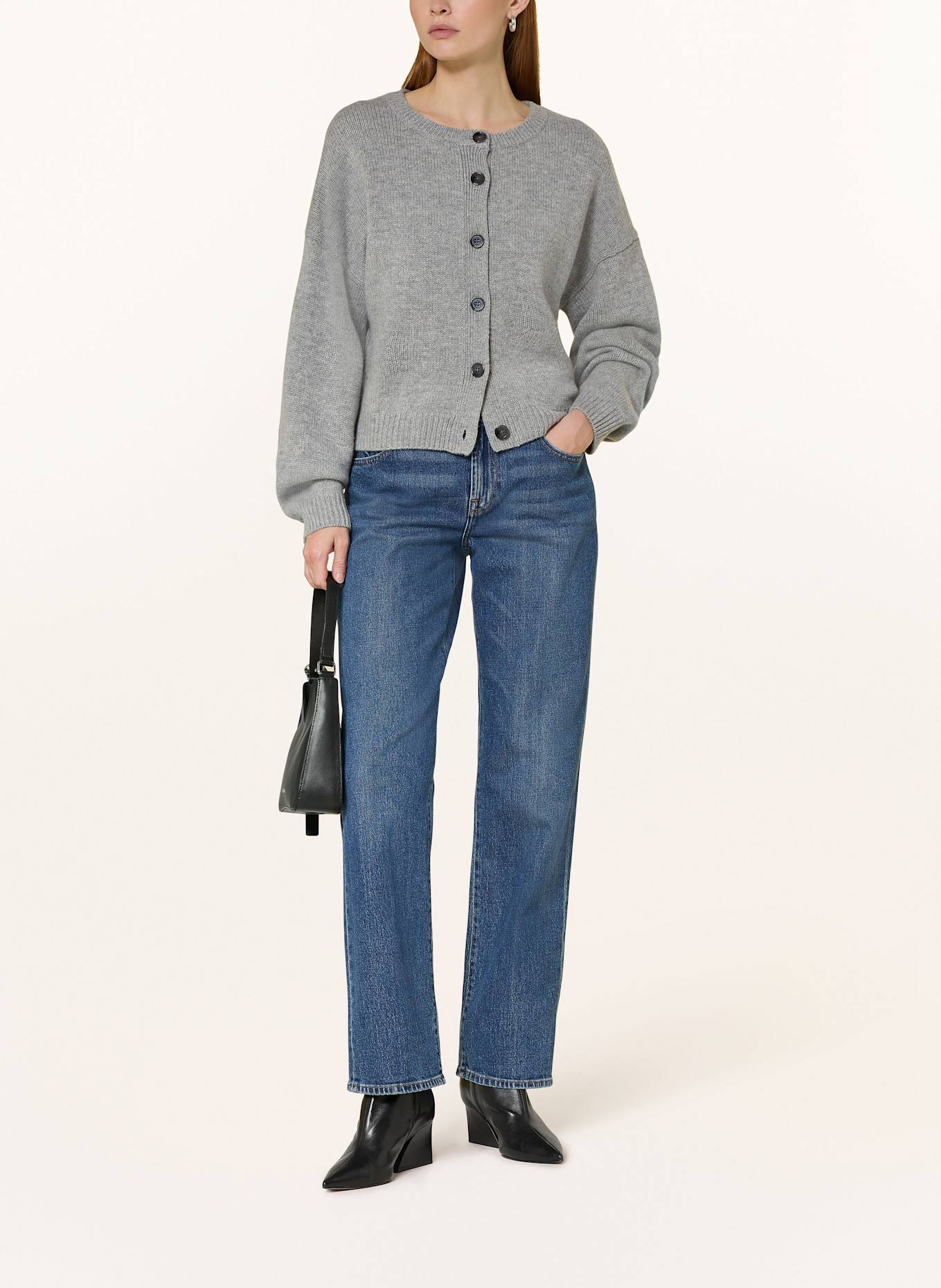 lilienfels Strickjacke: HELLGRAU