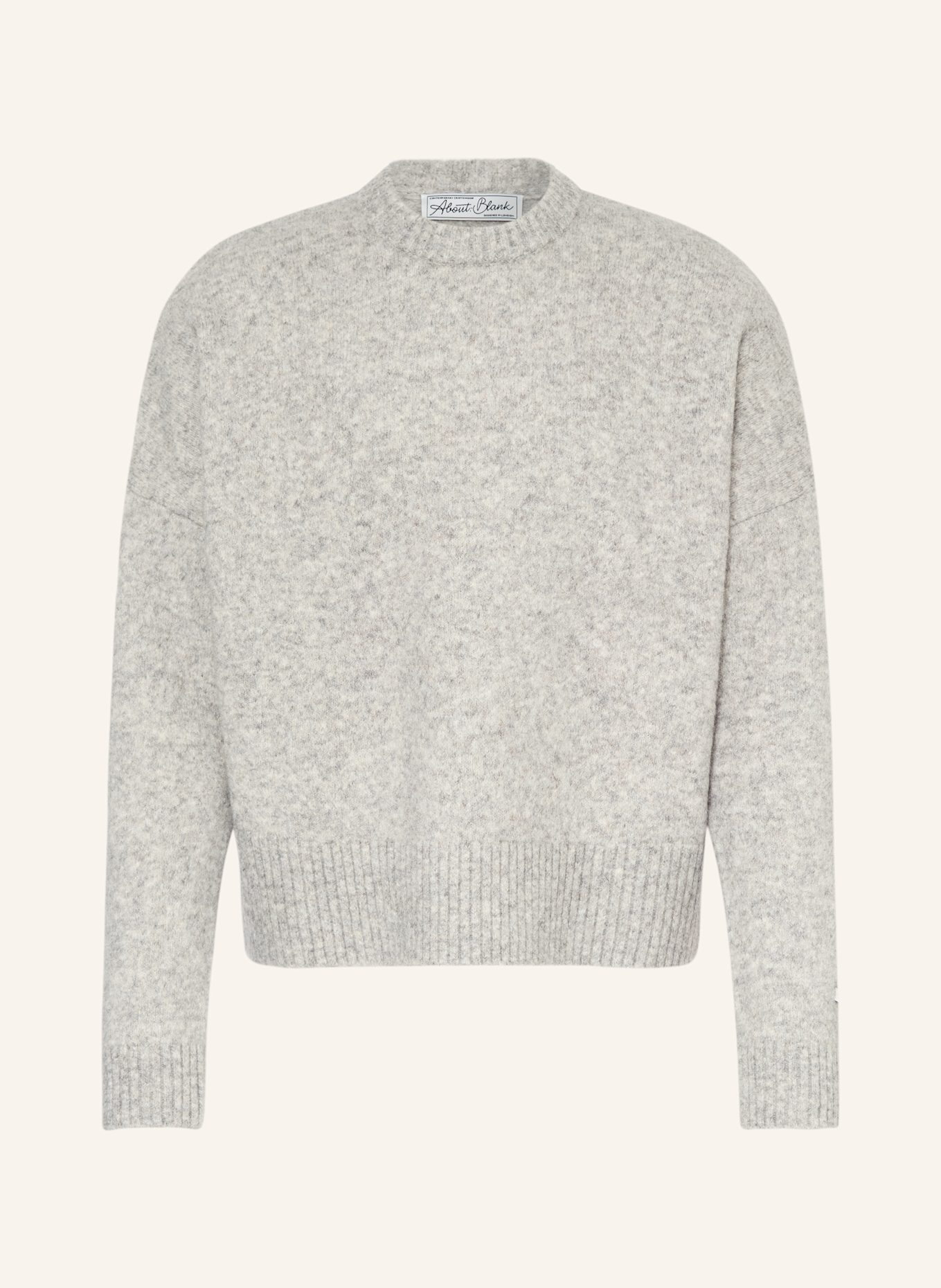 about:blank Sweater: GRAY / ECRU