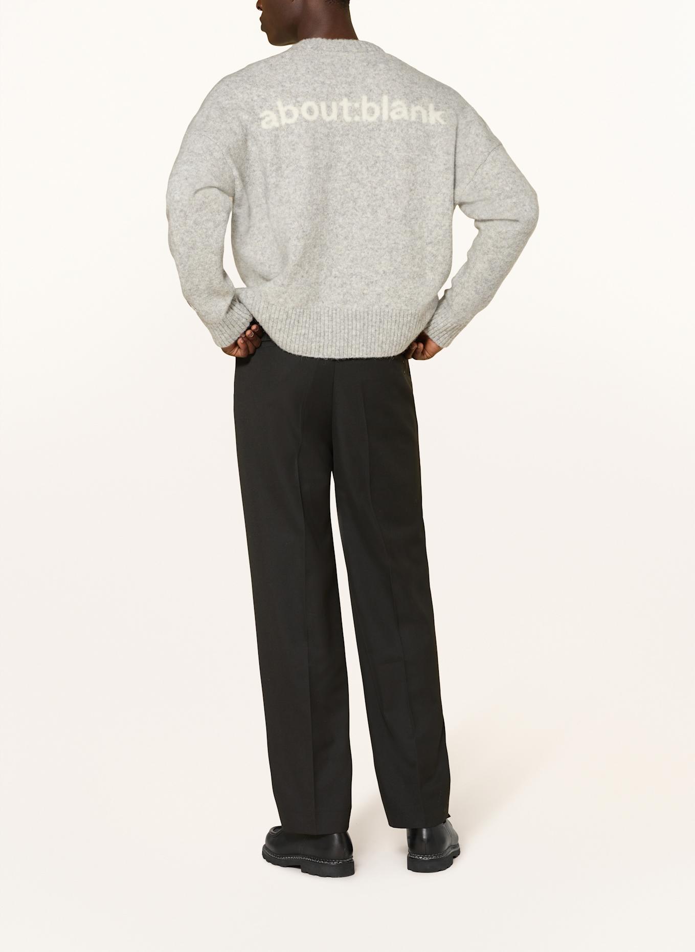 about:blank Sweater: GRAY / ECRU