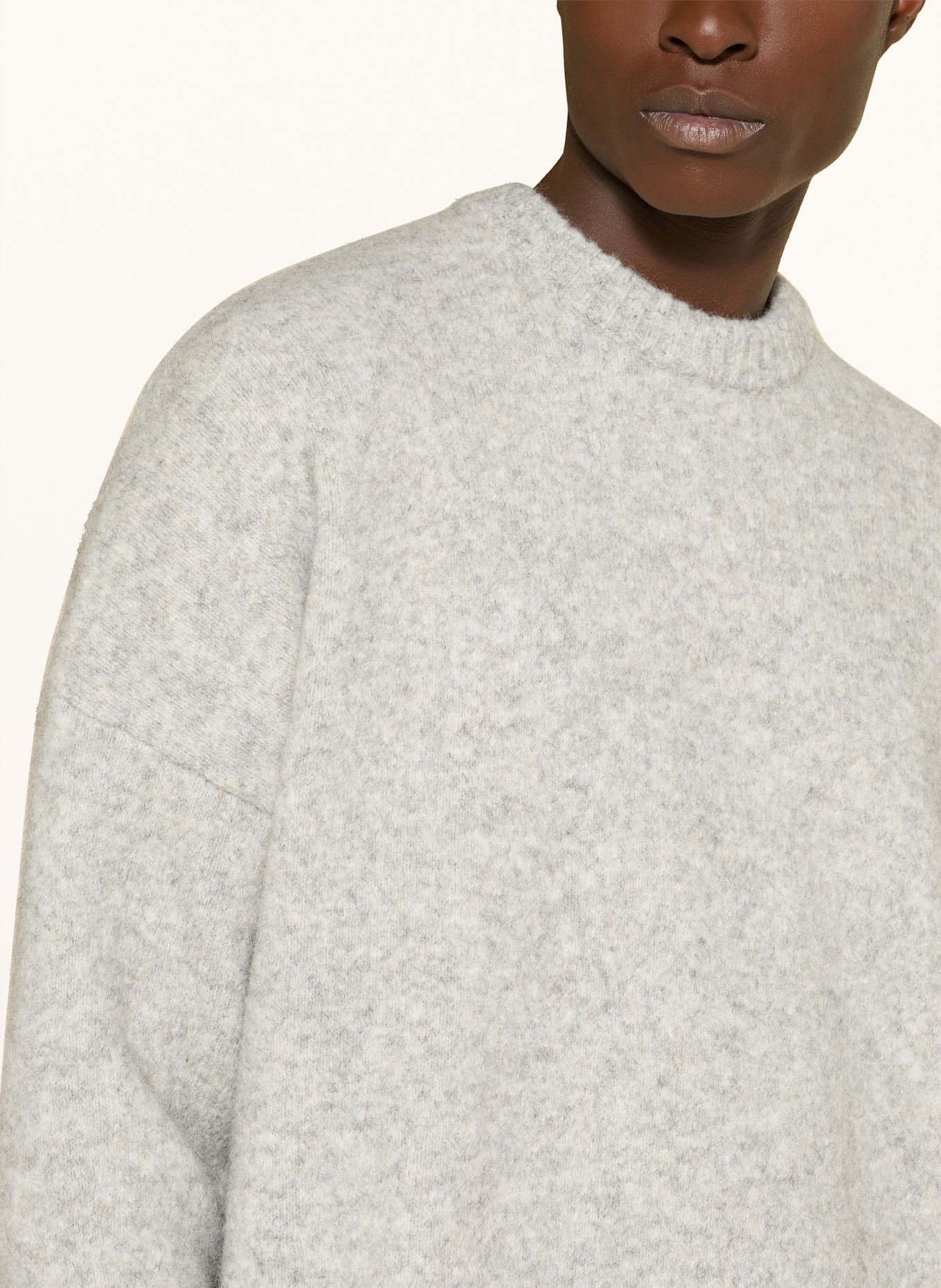 about:blank Sweater: GRAY / ECRU