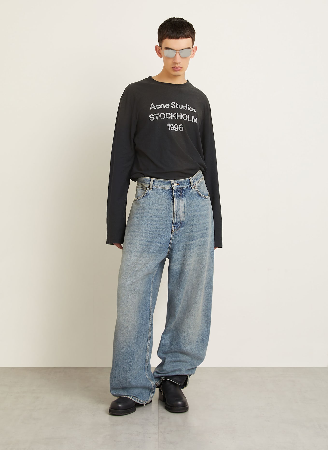 Acne Studios Longsleeve: DUNKELGRÜN