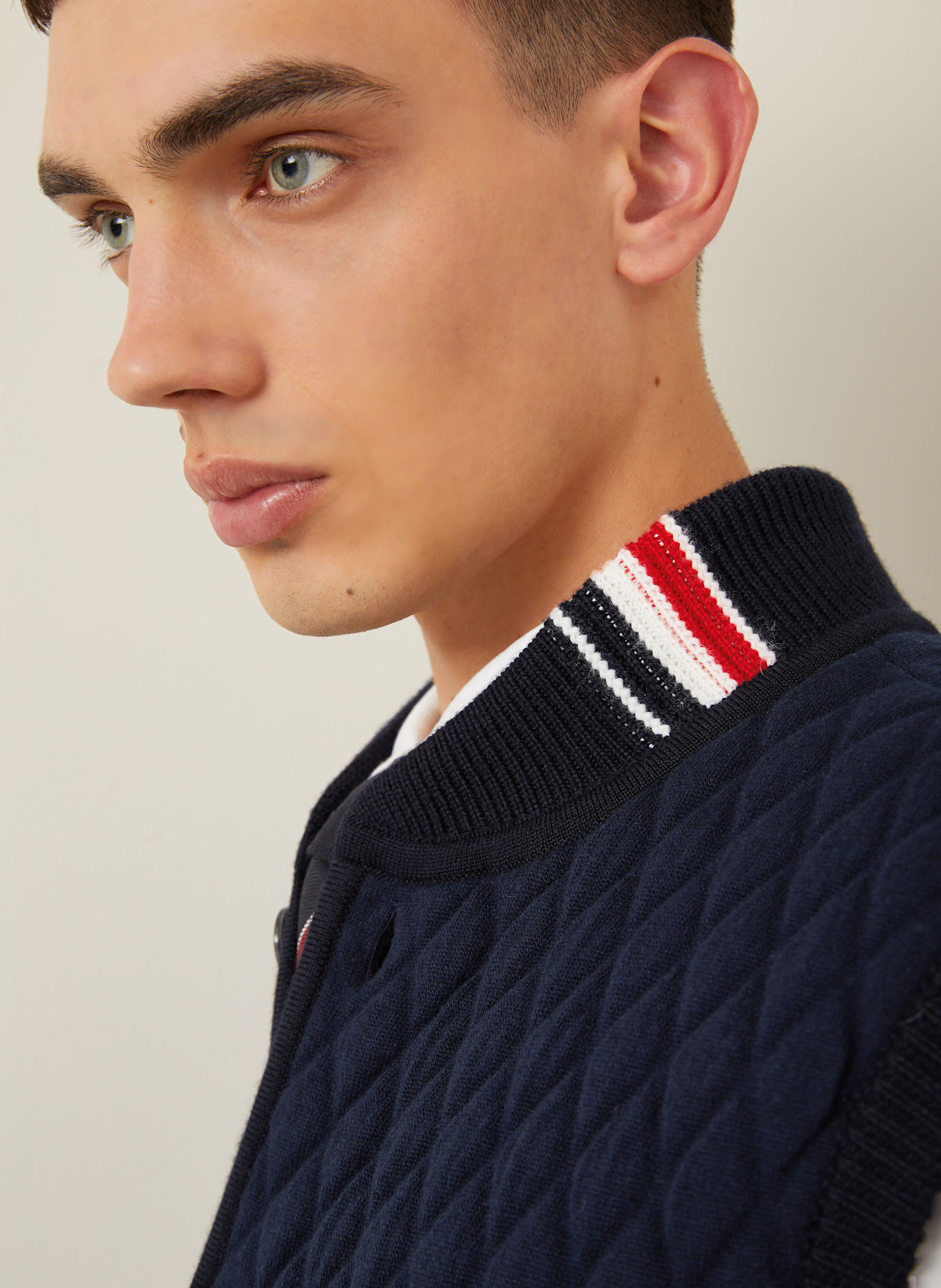 THOM BROWNE. Steppweste: DUNKELBLAU