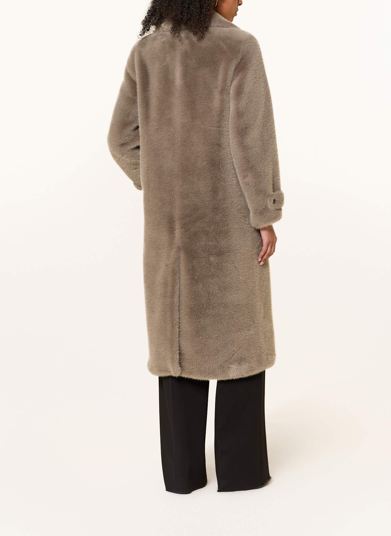 Rich & Royal Kunstpelz-Mantel: GRAU