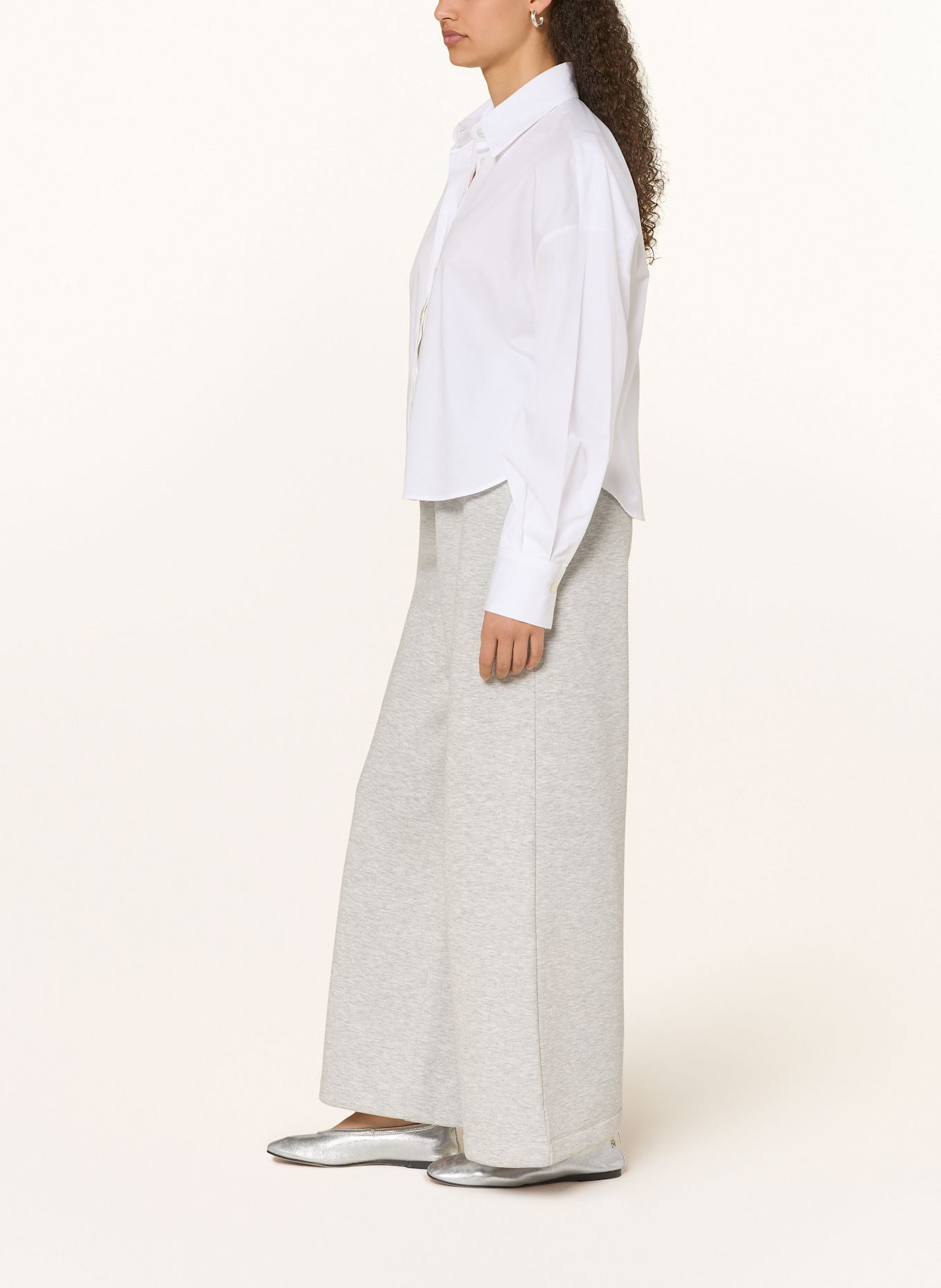 Rich & Royal Sweatpants mit Schmucksteinen: HELLGRAU