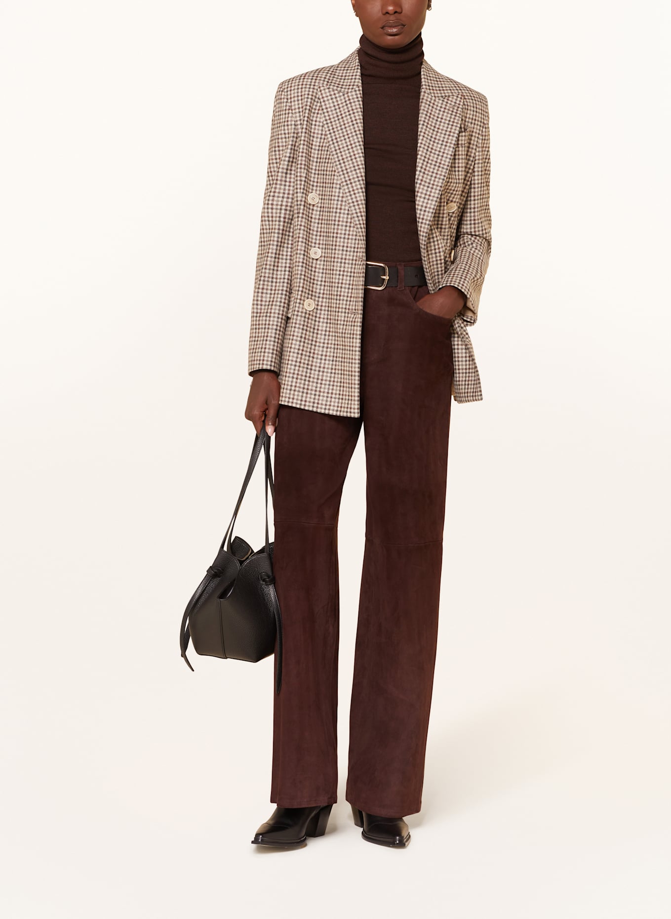 STOULS Lederhose MYTHEO: DUNKELBRAUN