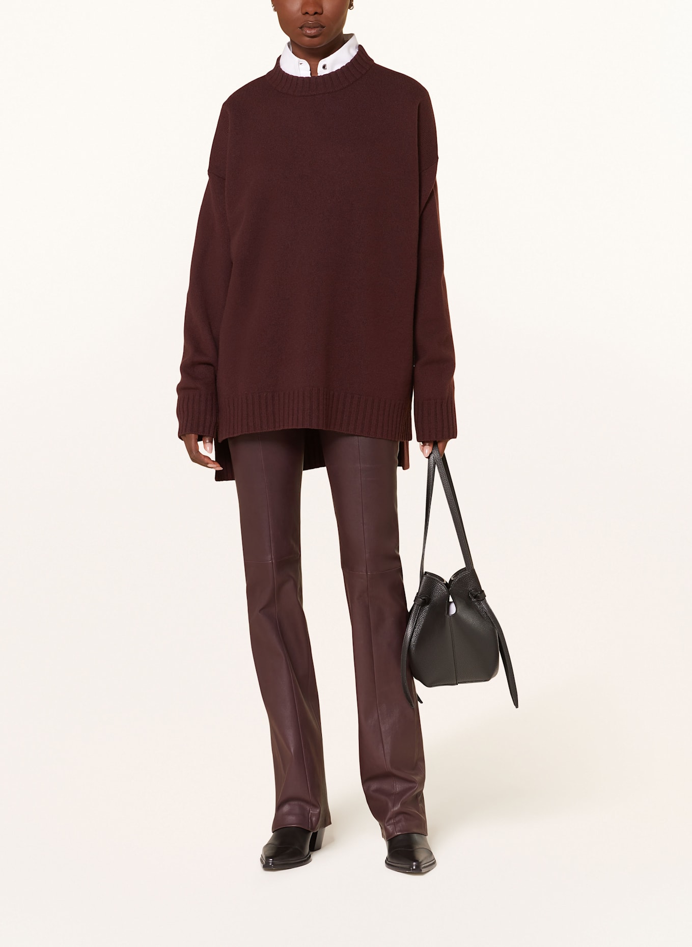 STOULS Lederhose ICHAM: DUNKELLILA