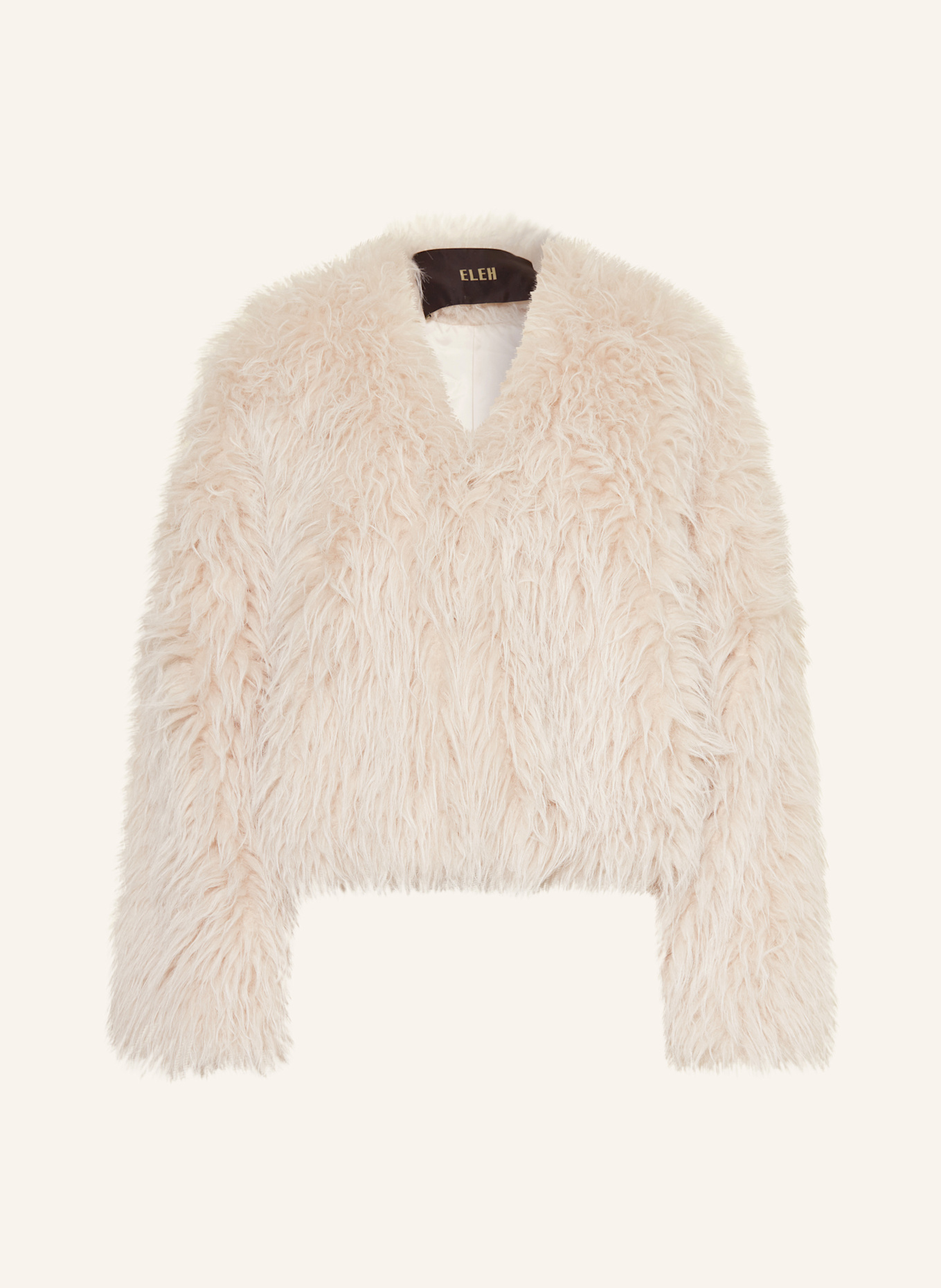 ELEH Kunstfell-Jacke: CREME
