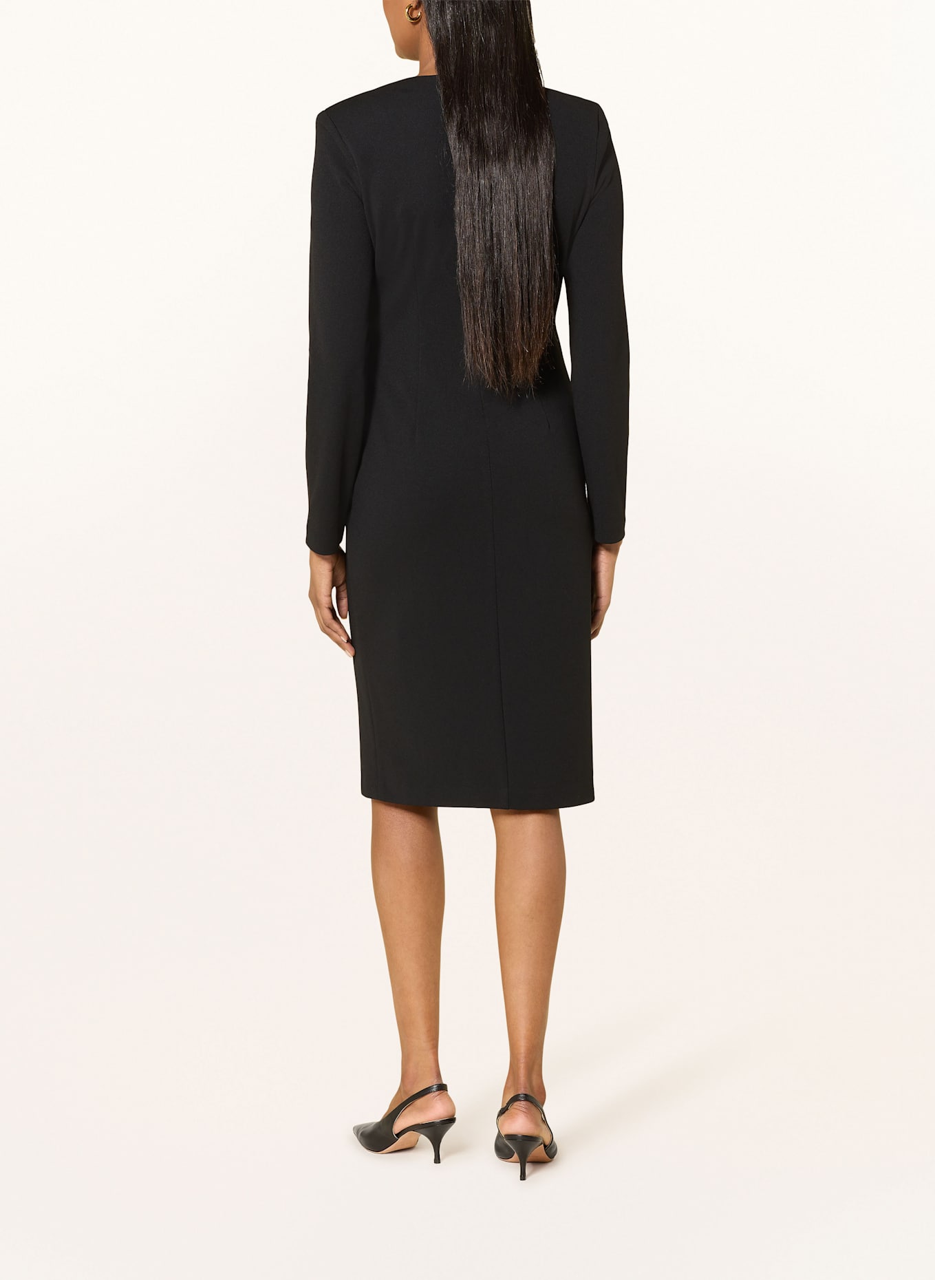 Joseph Ribkoff Kleid in Wickeloptik: SCHWARZ