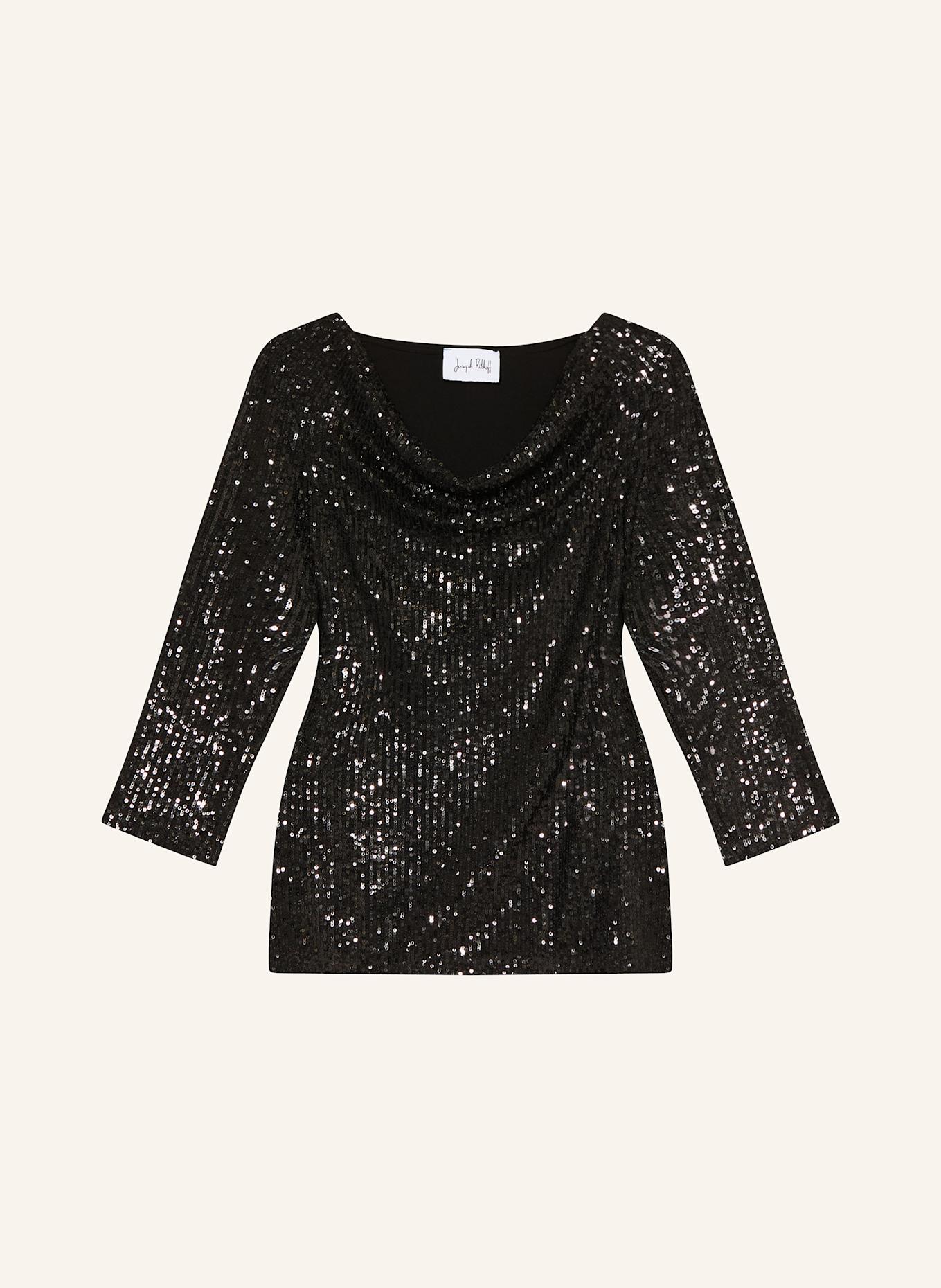 Joseph Ribkoff Blusenshirt im Materialmix: SCHWARZ