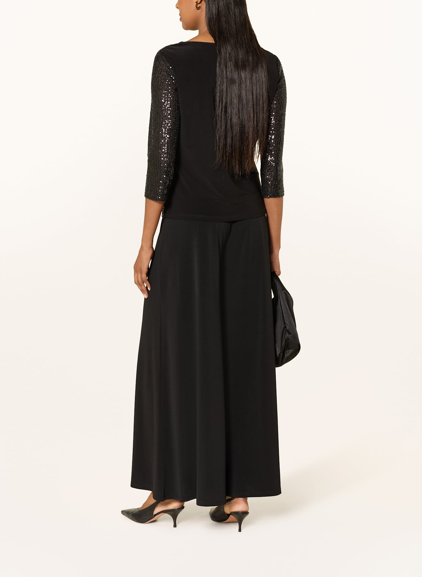 Joseph Ribkoff Blusenshirt im Materialmix: SCHWARZ