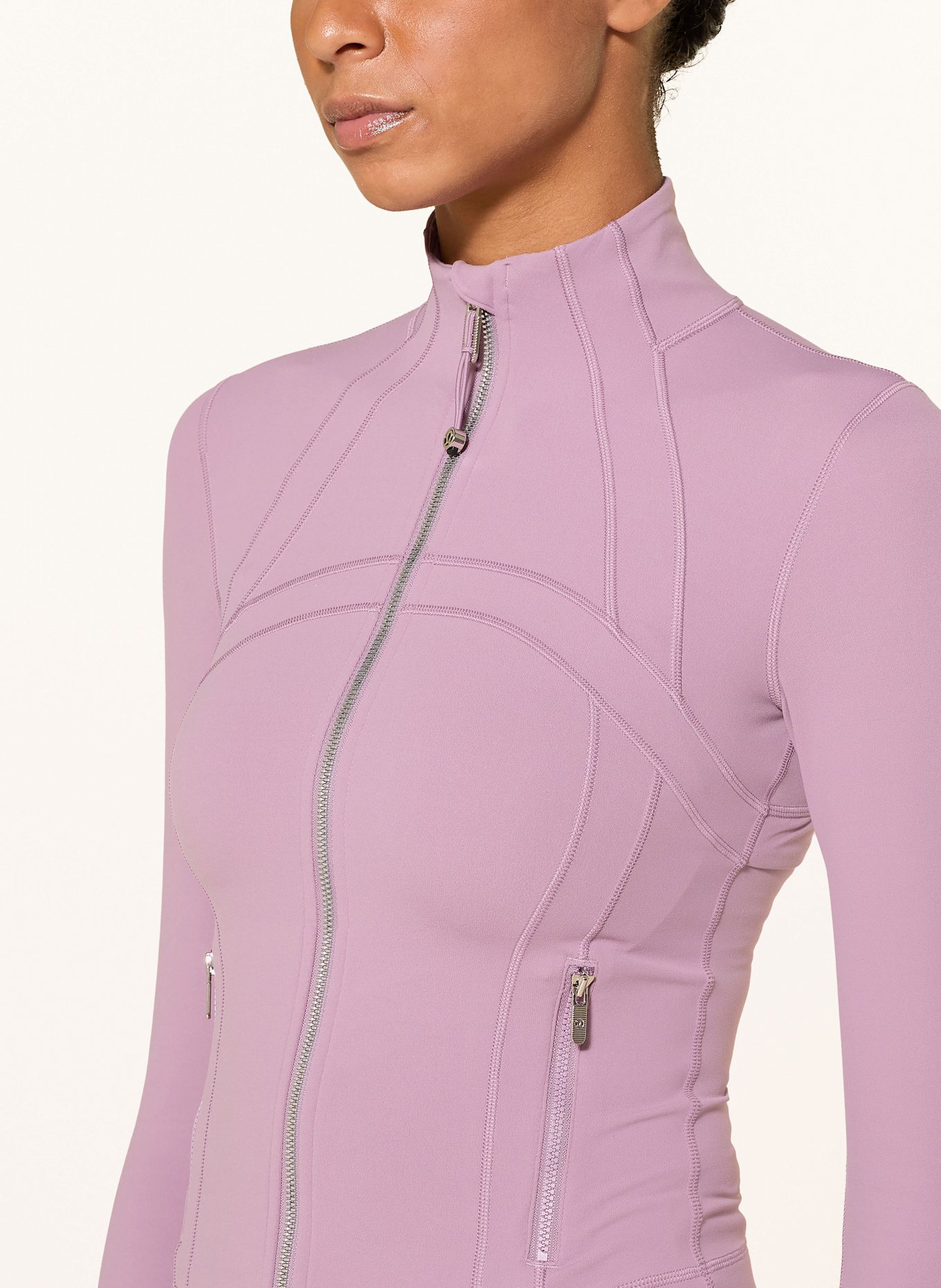 lululemon Yoga-Jacke DEFINE CROPPED: HELLLILA