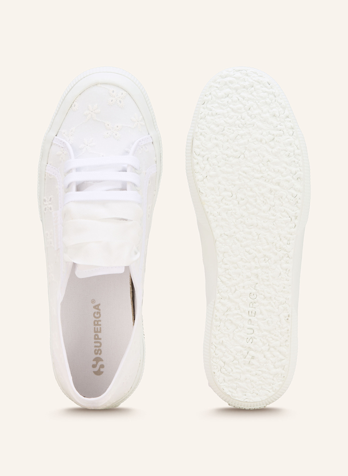 SUPERGA Sneakersy 2750 FLOWER SANGALLO: BÍLÁ
