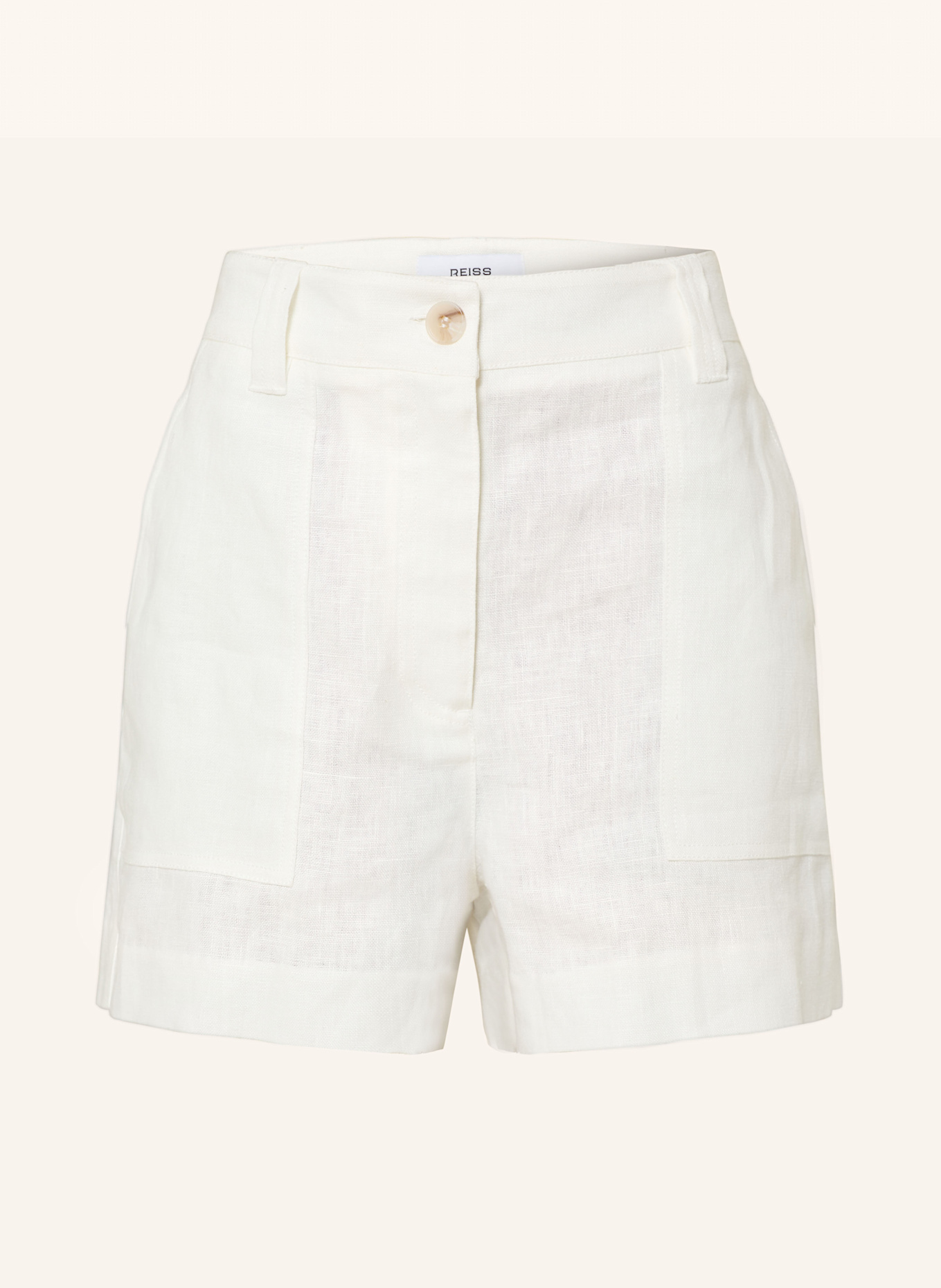 REISS Leinenshorts ASHBY: WEISS