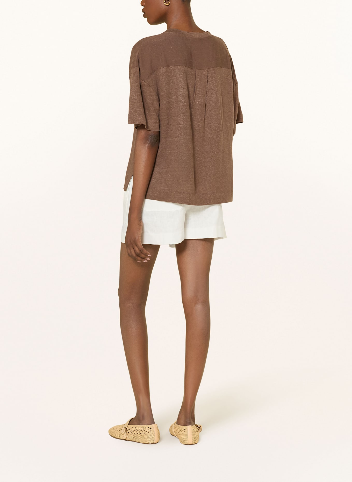 REISS Leinenshorts ASHBY: WEISS