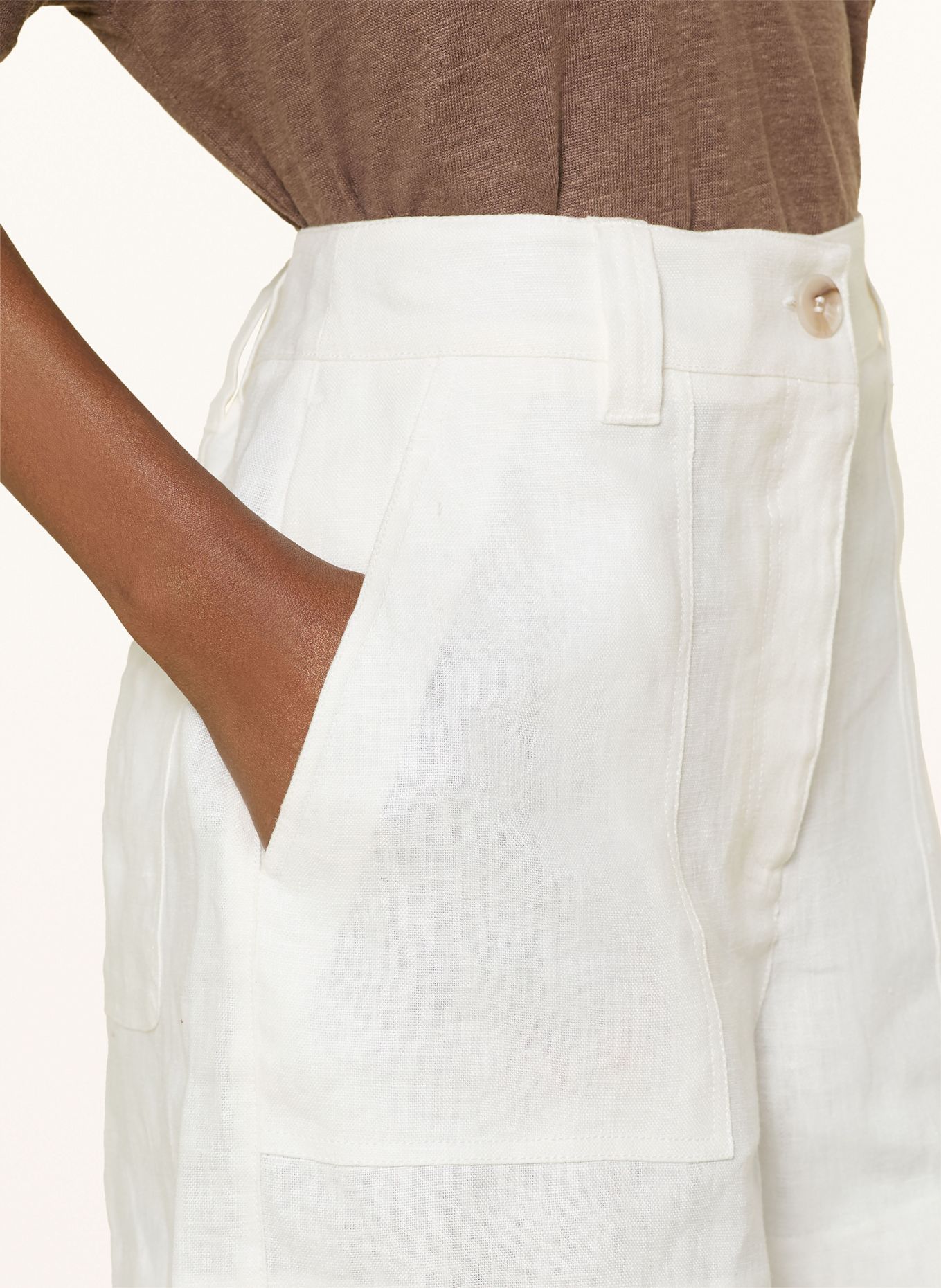 REISS Leinenshorts ASHBY: WEISS