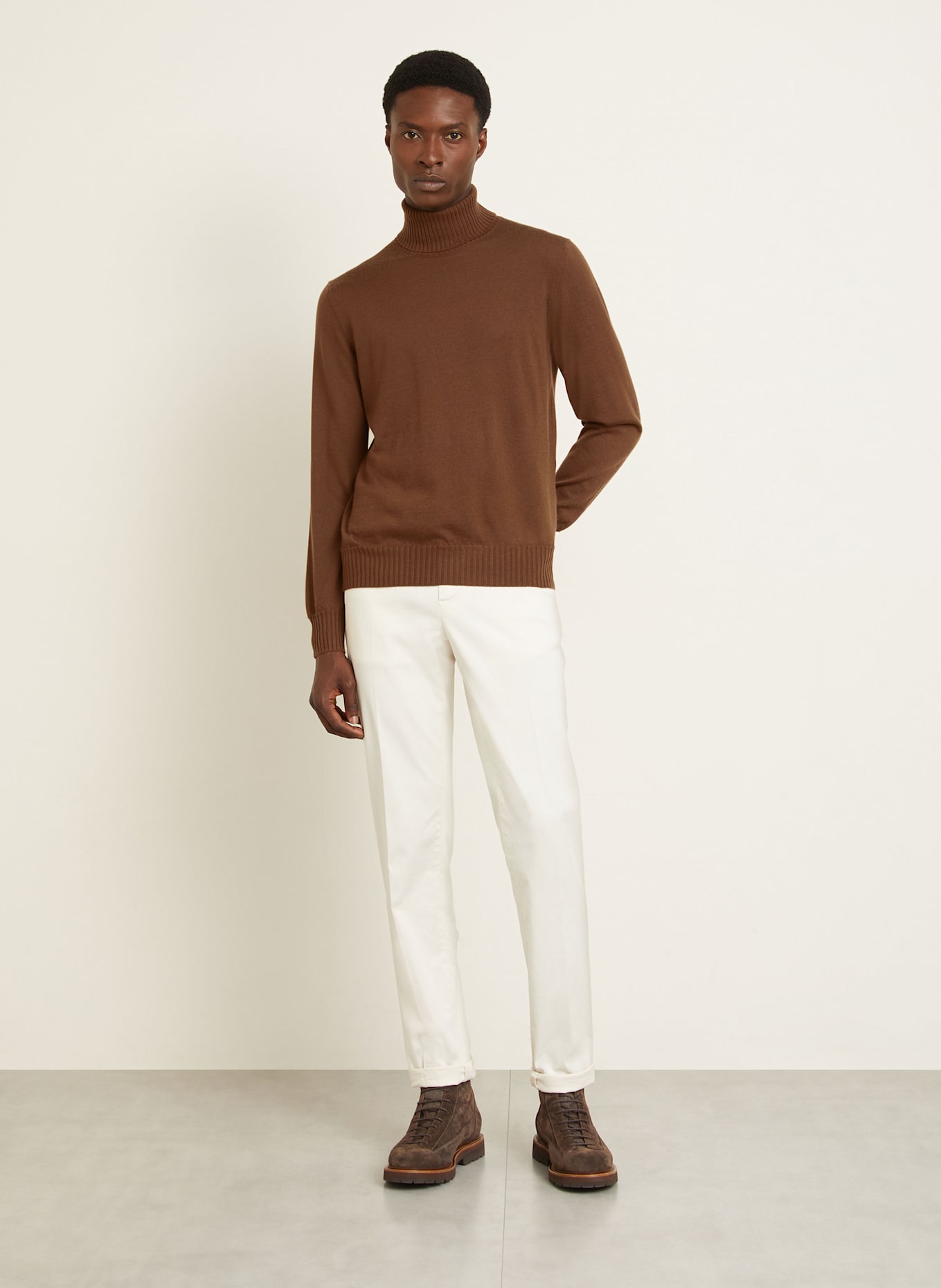 FIORONI Cashmere-Pullover: BRAUN