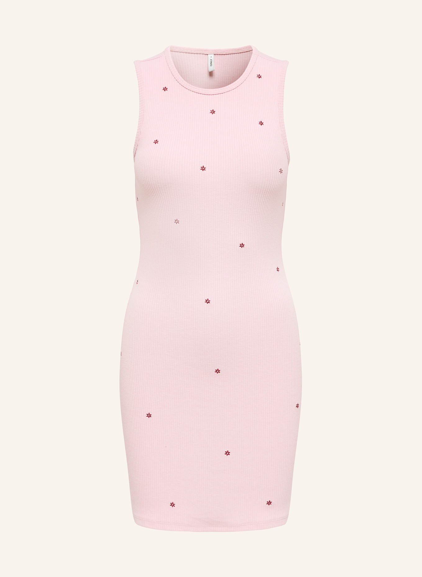 ONLY Kleid: ROSÉ/ DUNKELROT