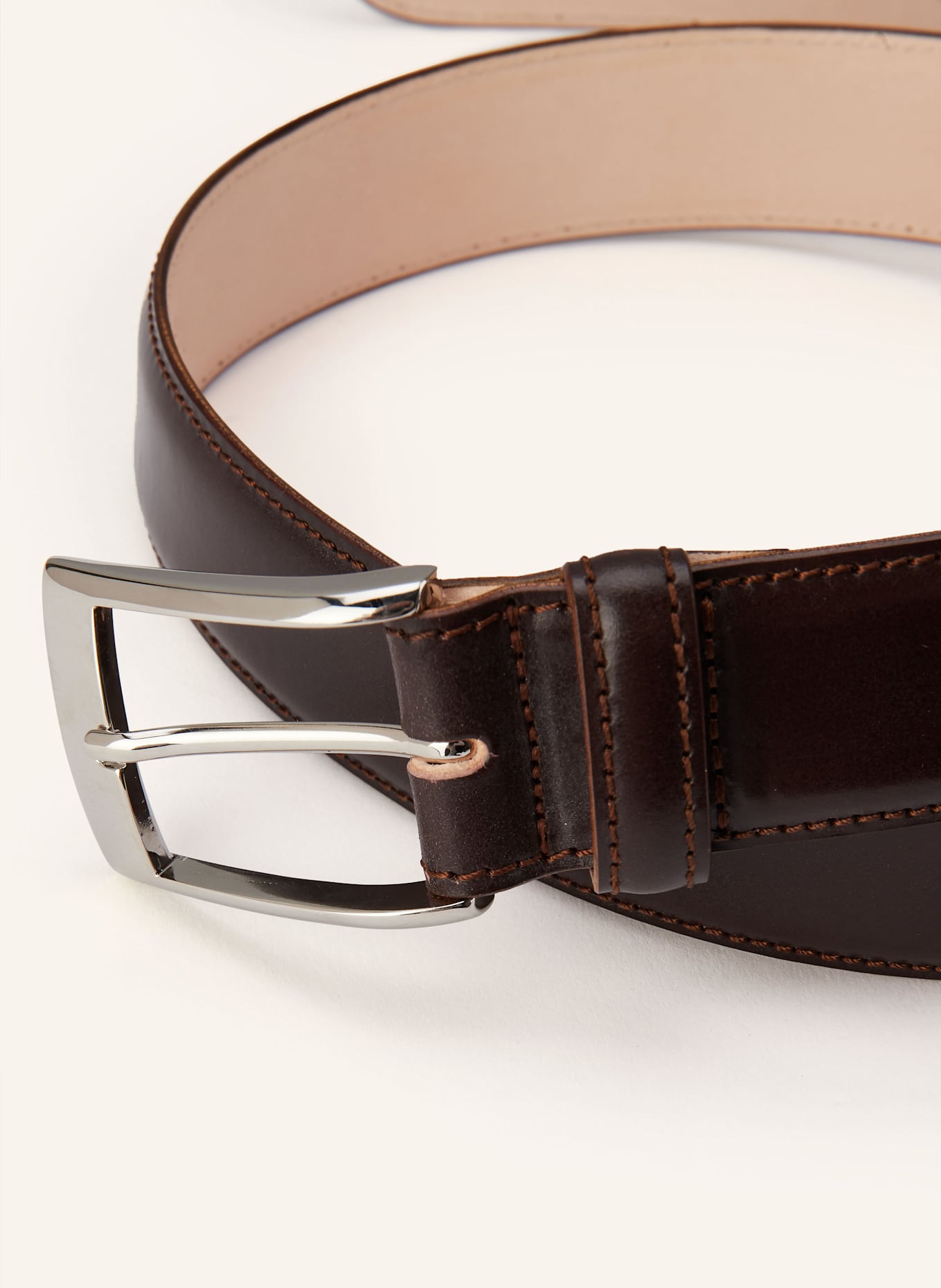 KREIS Ledergürtel: DUNKELBRAUN