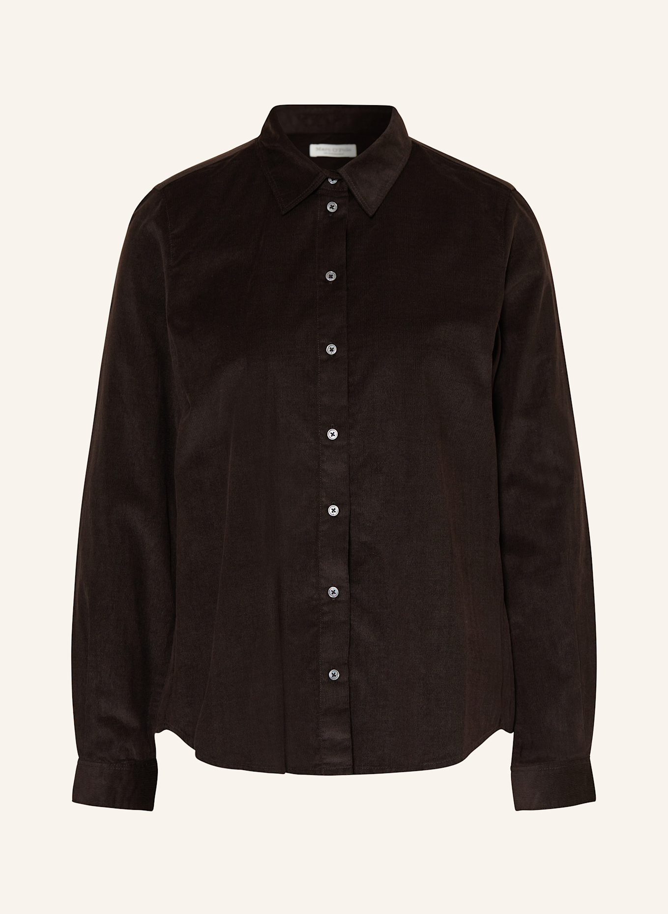 Marc O'Polo Hemdbluse aus Cord: DUNKELBRAUN