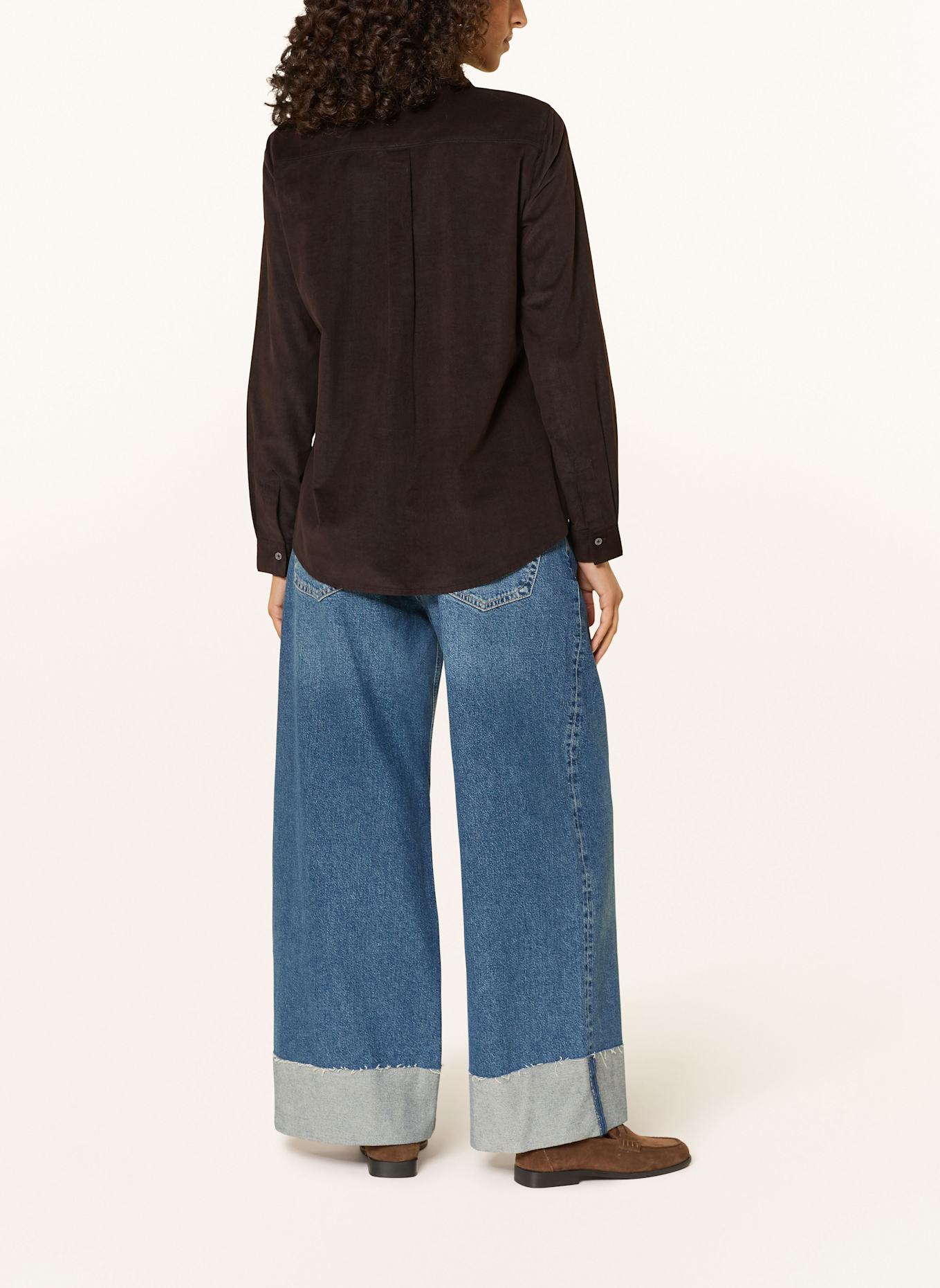 Marc O'Polo Hemdbluse aus Cord: DUNKELBRAUN