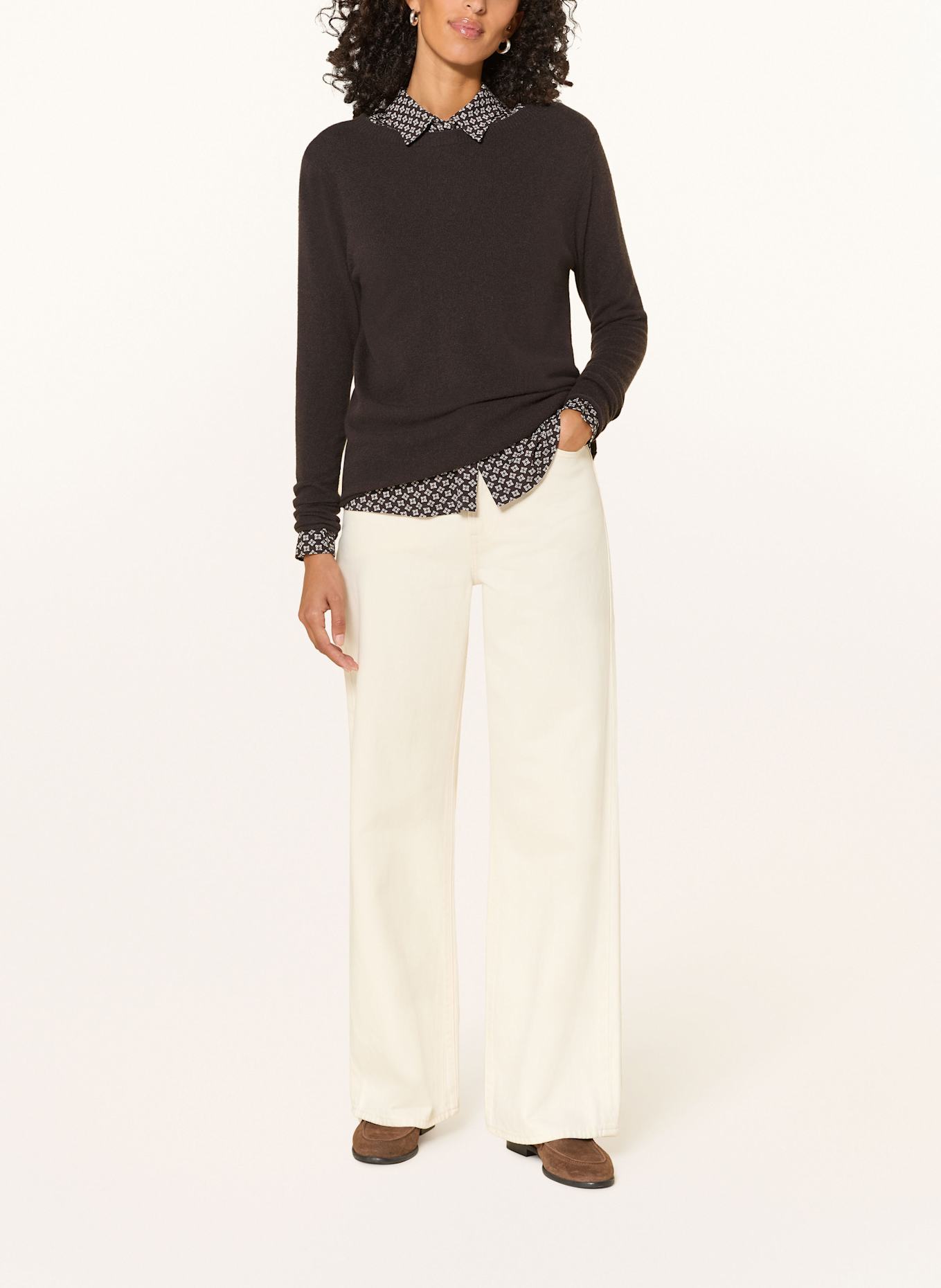 Marc O'Polo Koszula: CIEMNOBRĄZOWY / KREMOWY / BEŻOWY