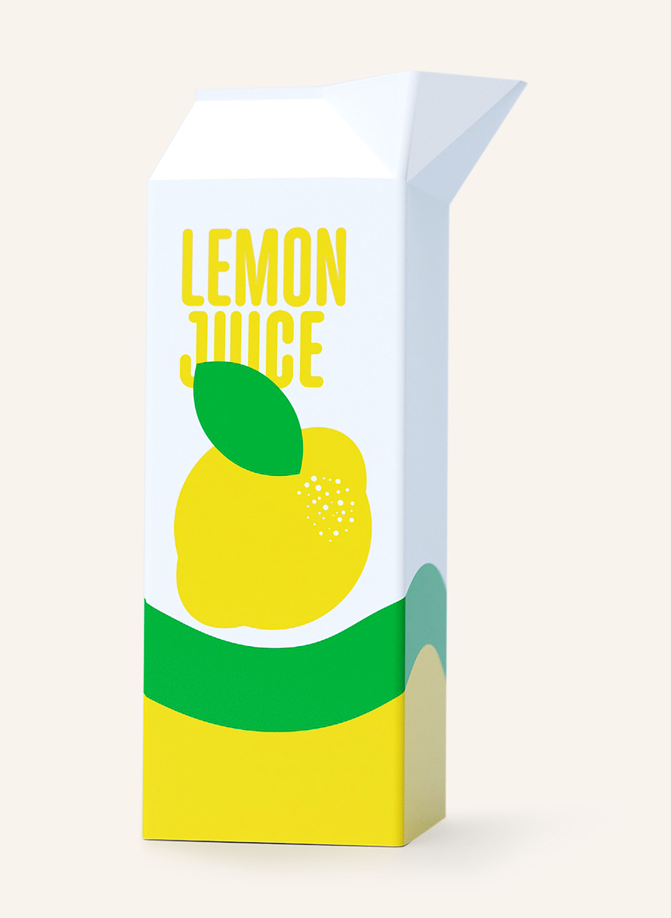 fluid MARKET Váza LEMON: KRÉMOVÁ / ŽLUTÁ / ZELENÁ