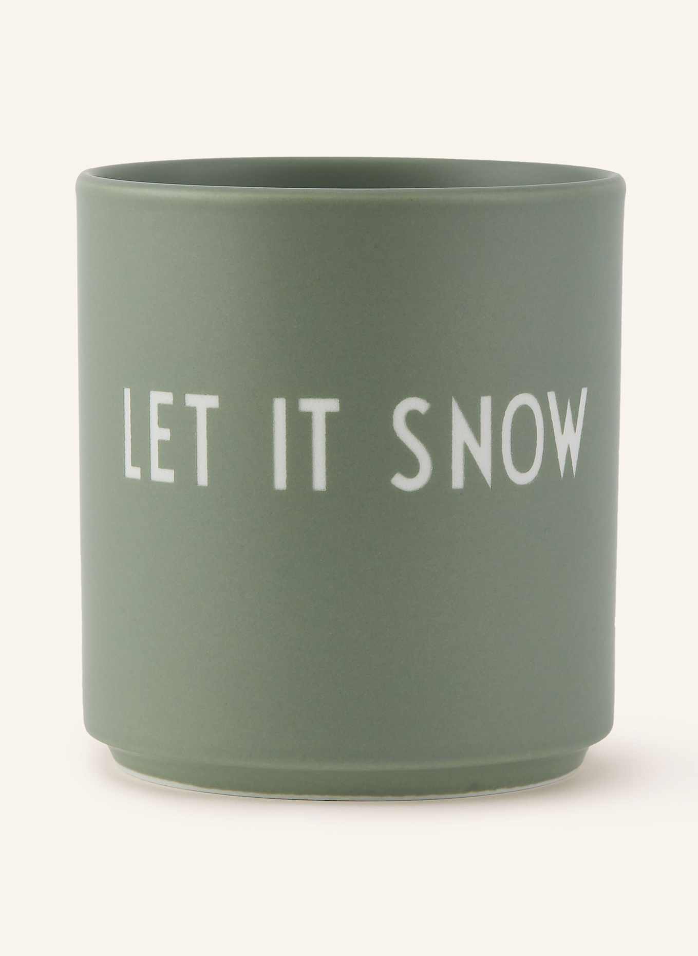 DESIGN LETTERS Becher CHRISTMAS: HELLGRÜN