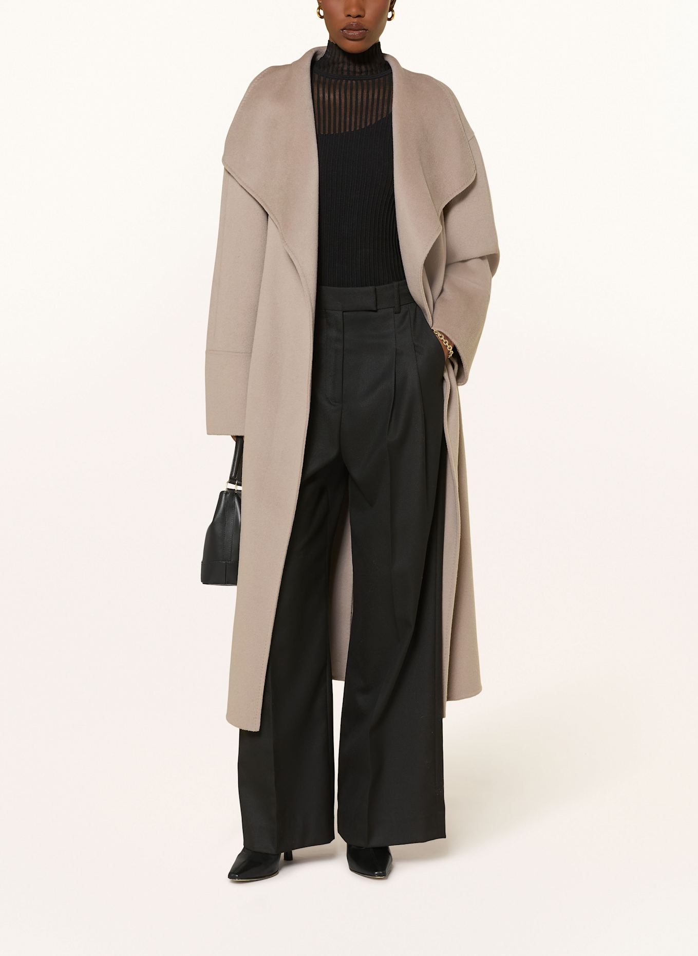 SOFT GOAT Wollmantel: BEIGE