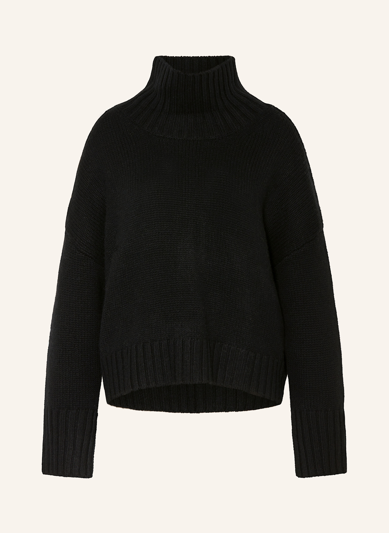 SOFT GOAT Cashmere-Pullover: SCHWARZ