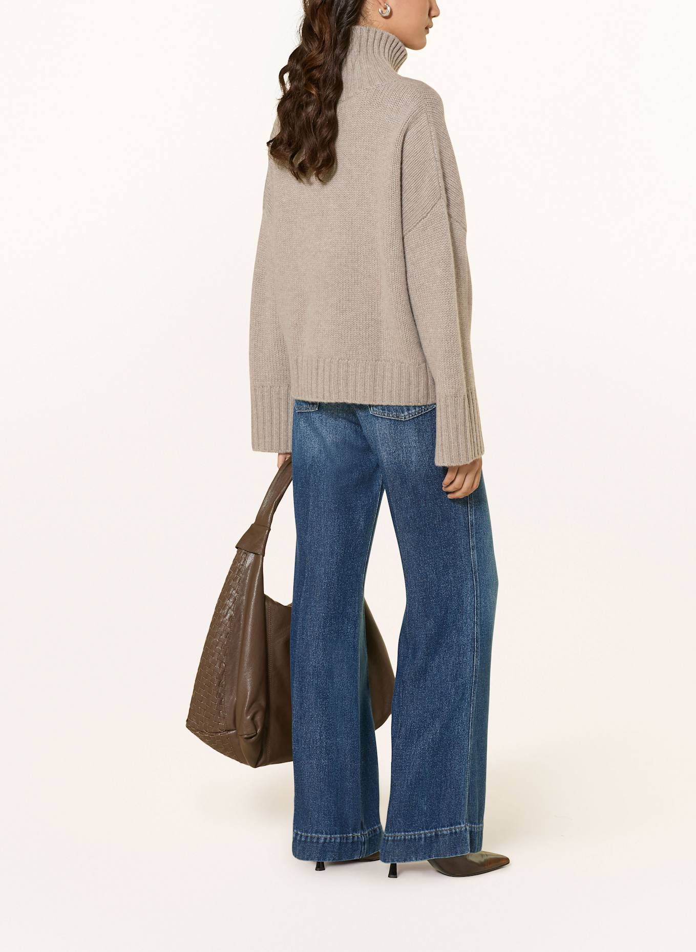 SOFT GOAT Cashmere-Pullover: TAUPE