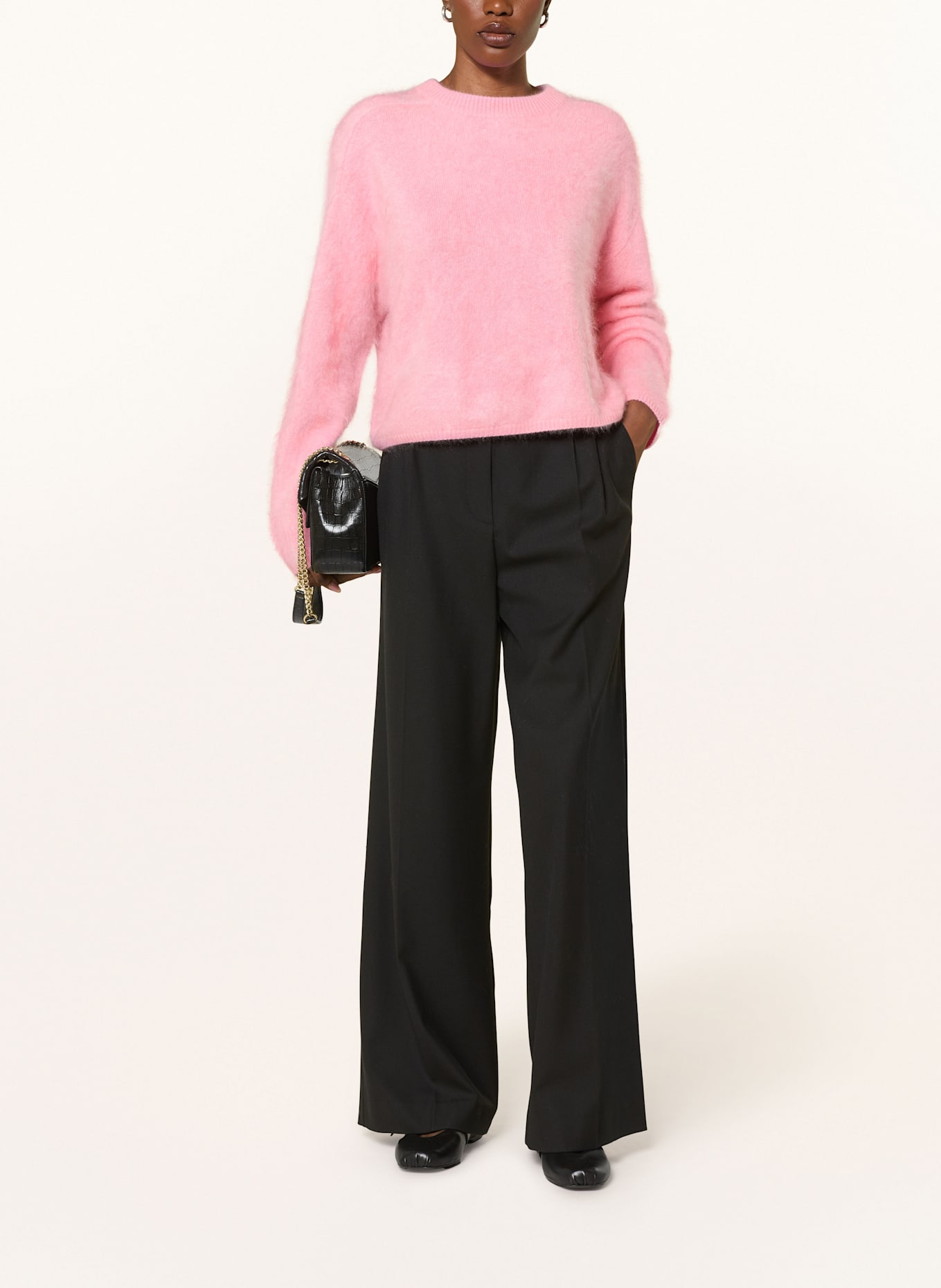 SOFT GOAT Sweter z kaszmiru: MOCNORÓŻOWY