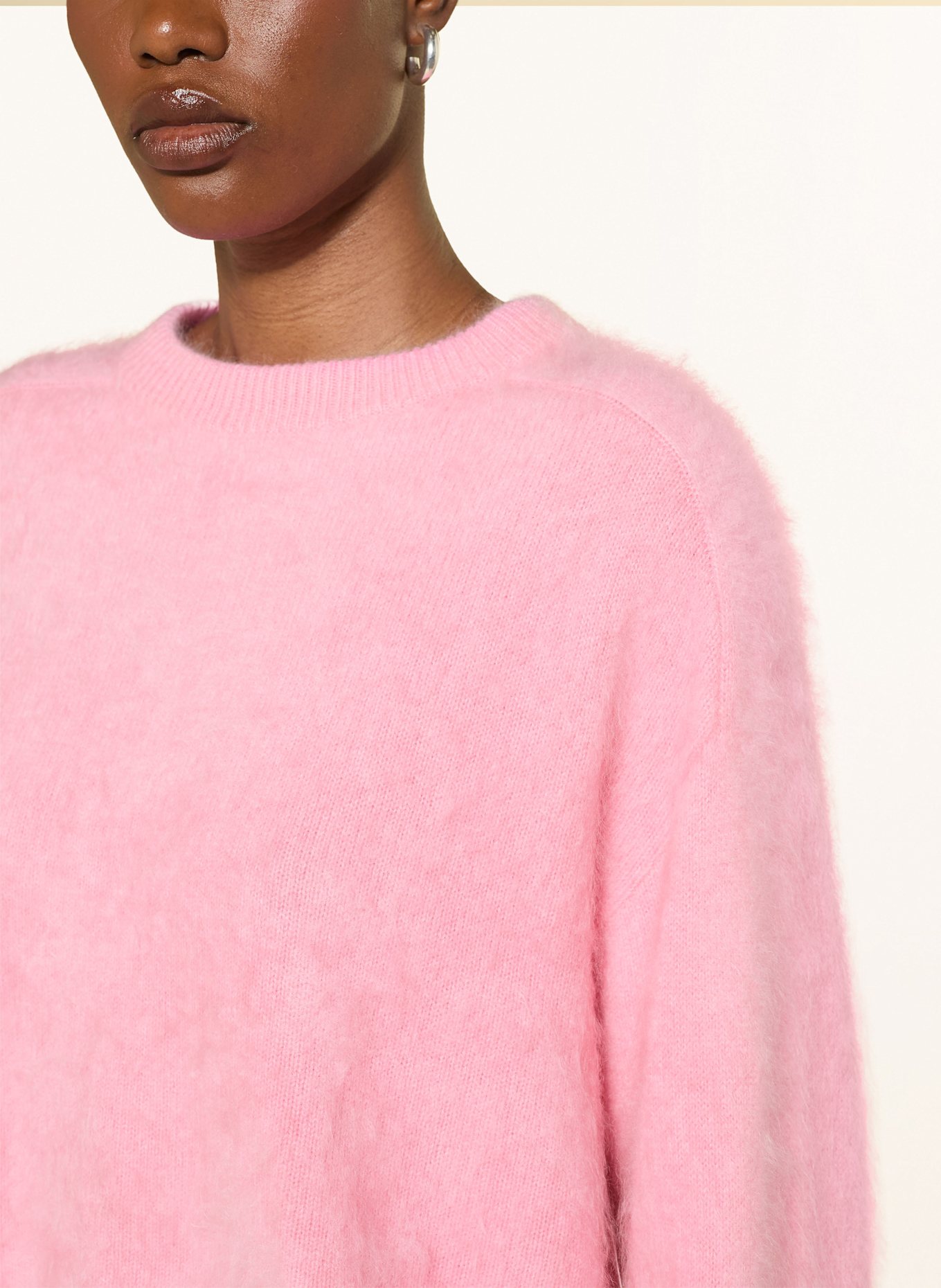 SOFT GOAT Sweter z kaszmiru: MOCNORÓŻOWY