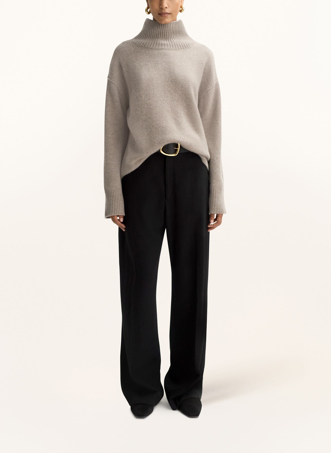 SOFT GOAT Cashmere-Pullover: BEIGE