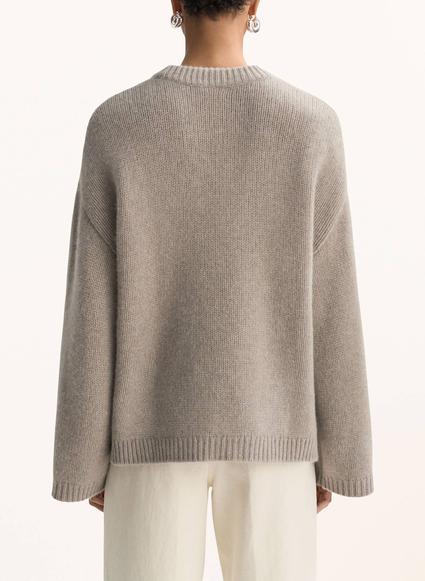 SOFT GOAT Cashmere-Pullover: HELLGRAU
