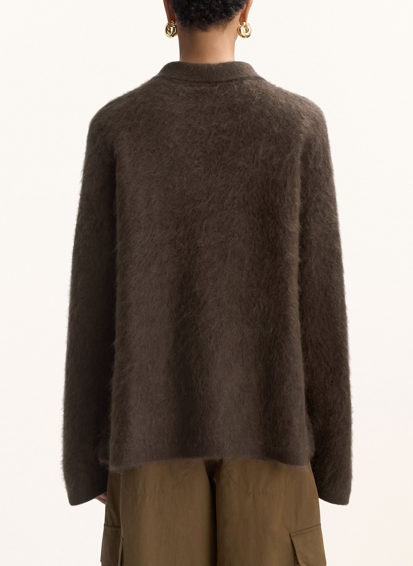 SOFT GOAT Cashmere-Pullover: DUNKELBRAUN
