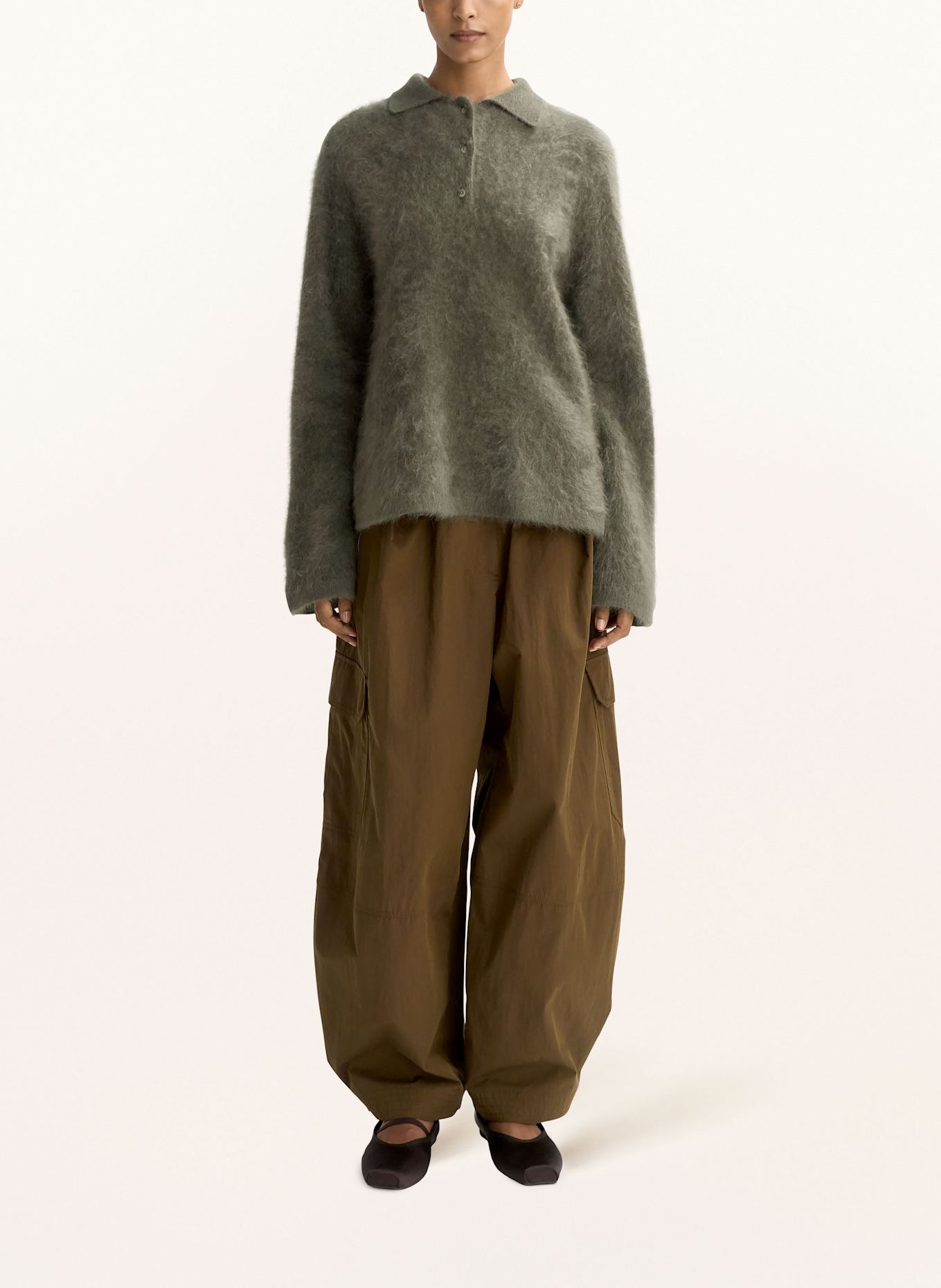 SOFT GOAT Cashmere-Pullover: OLIV