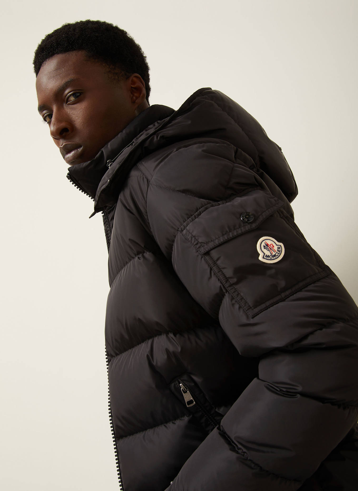 MONCLER Daunenjacke: SCHWARZ
