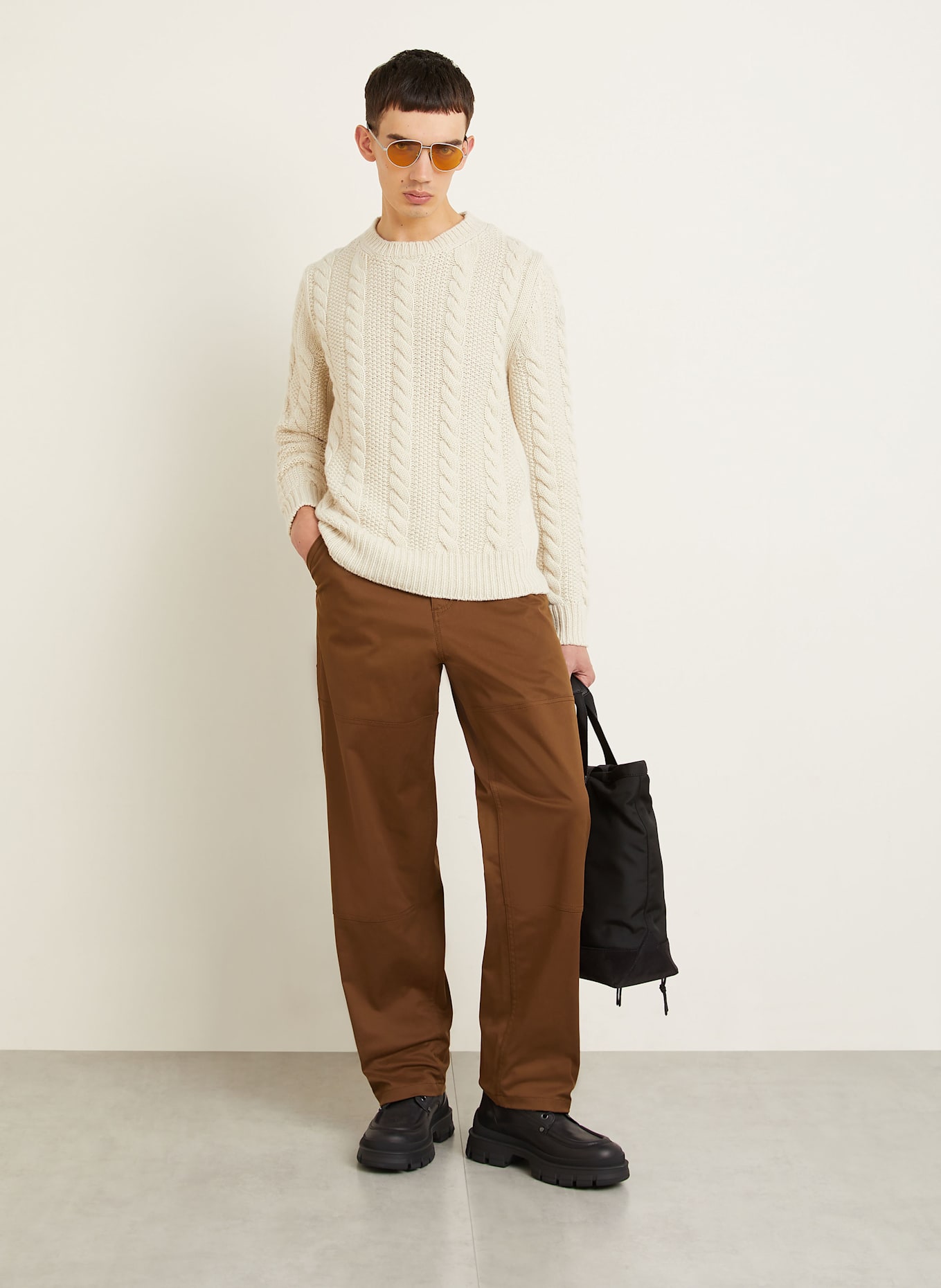 MONCLER Cargohose Regular Fit: COGNAC