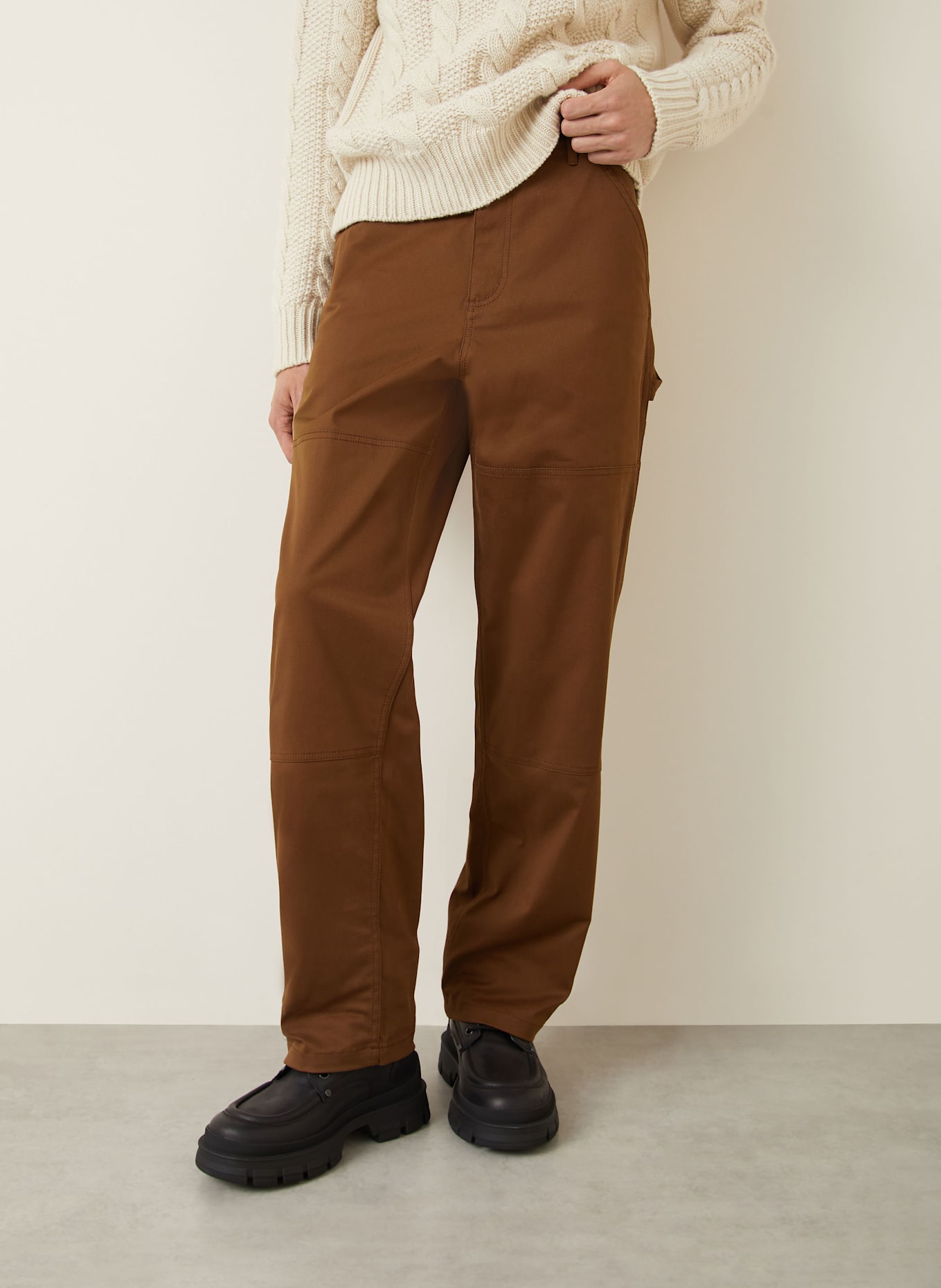 MONCLER Cargohose Regular Fit: COGNAC