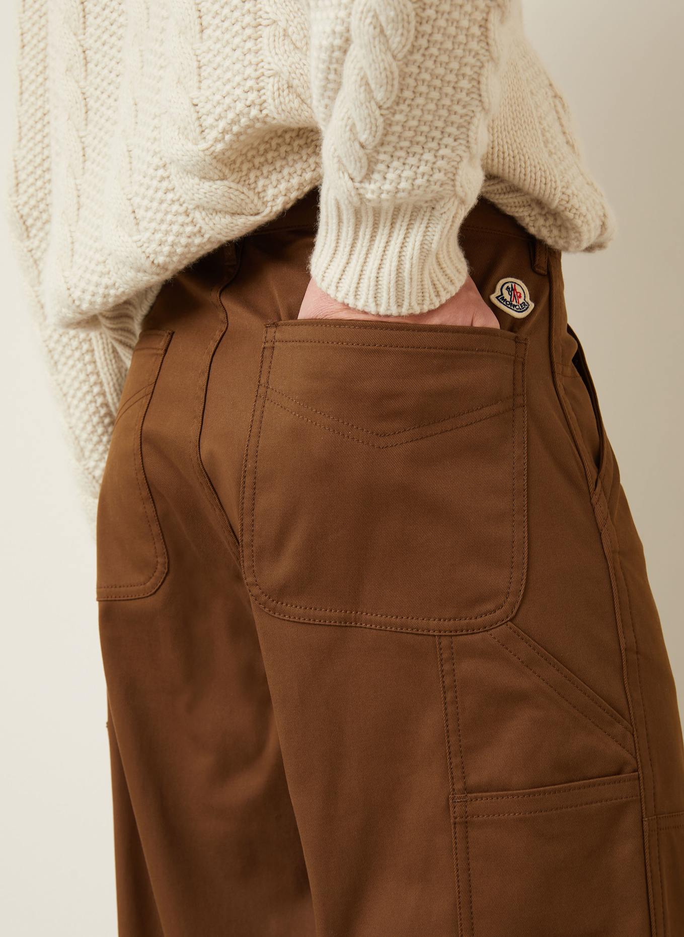MONCLER Cargohose Regular Fit: COGNAC