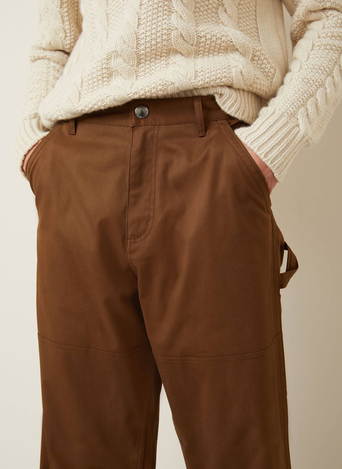 MONCLER Cargohose Regular Fit: COGNAC