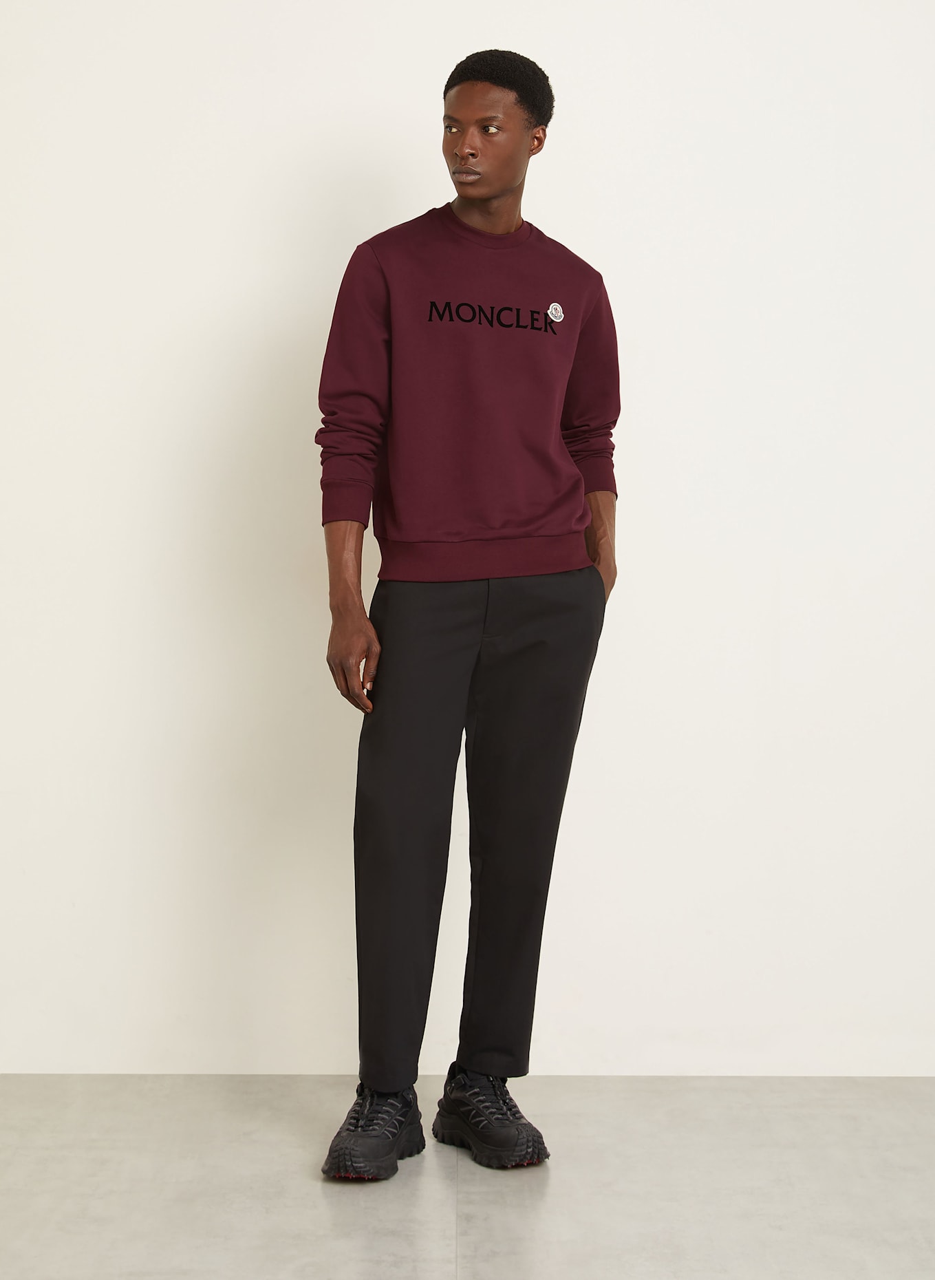 MONCLER Sweatshirt: DUNKELROT