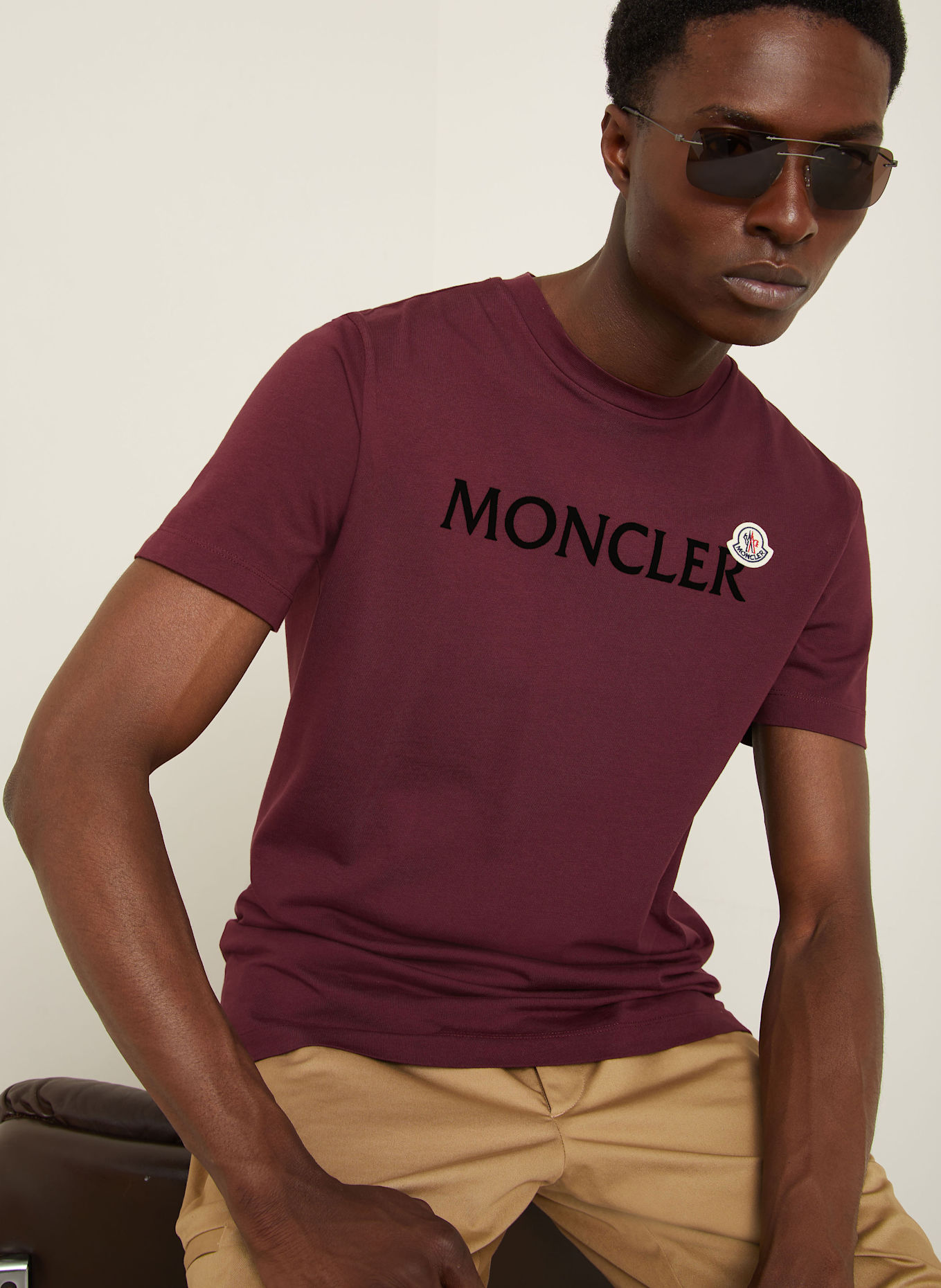 MONCLER T-Shirt: DUNKELROT