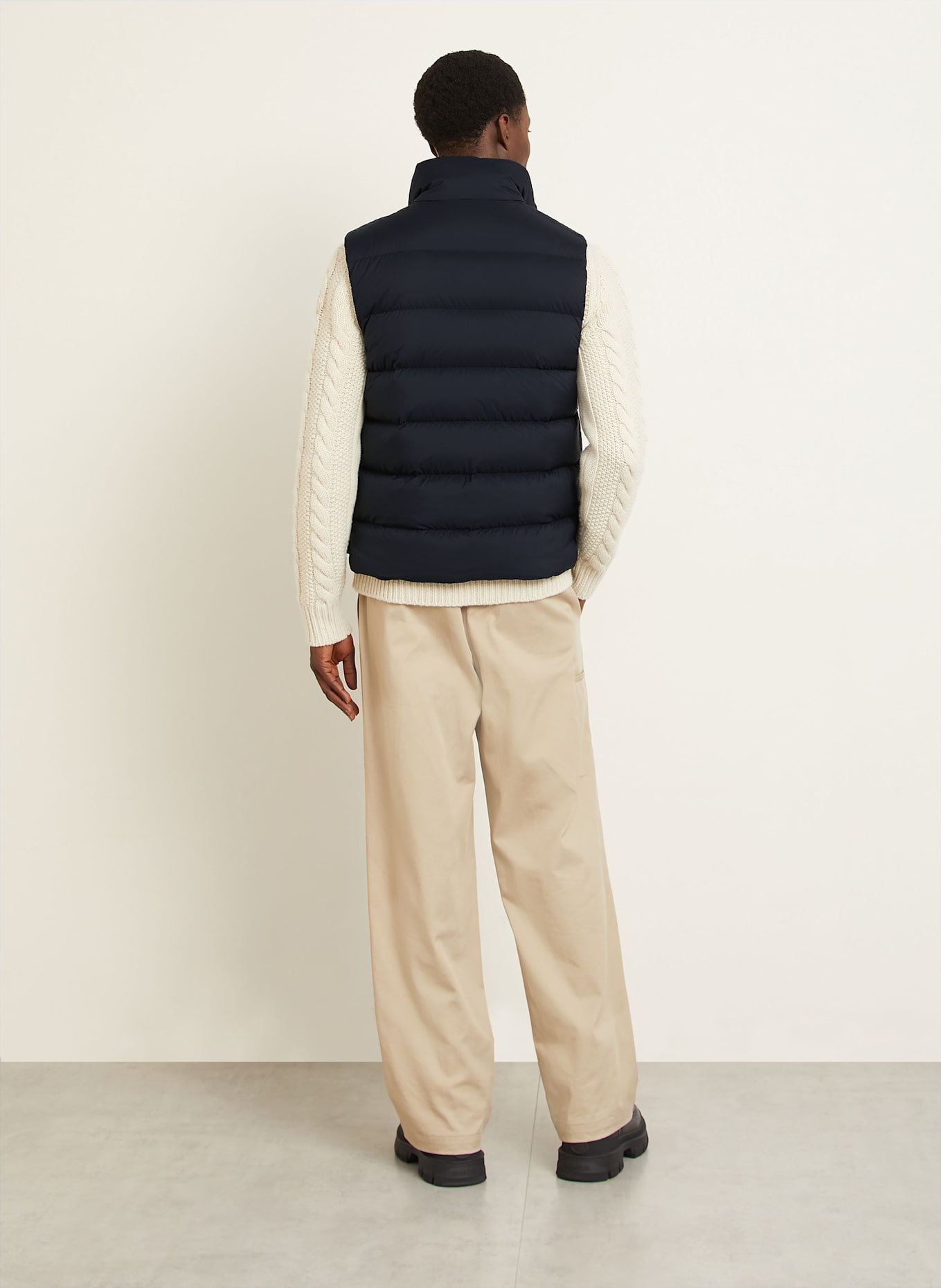 MONCLER Daunenweste TIBB: DUNKELBLAU