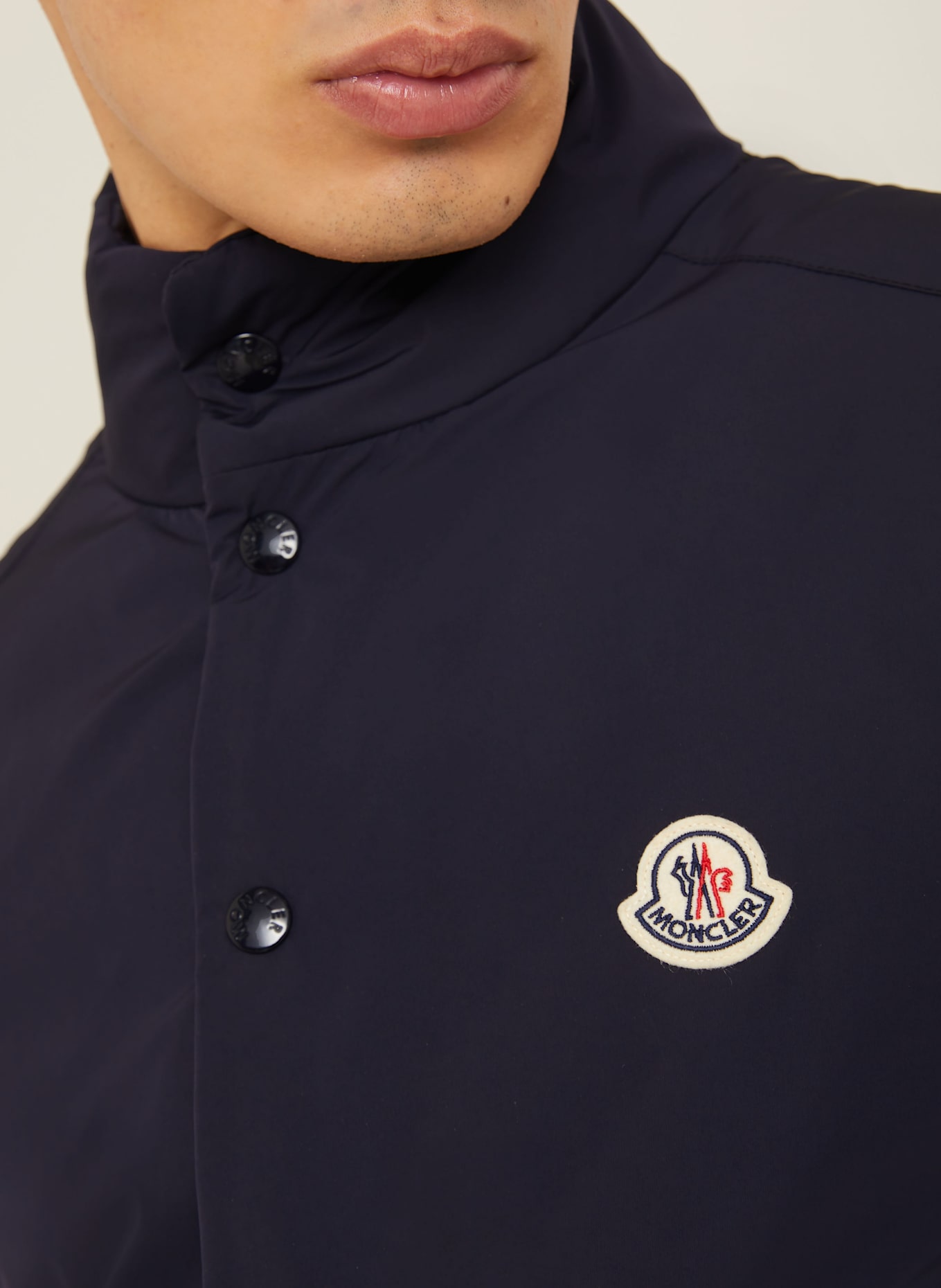 MONCLER Daunenweste PILAT: DUNKELBLAU