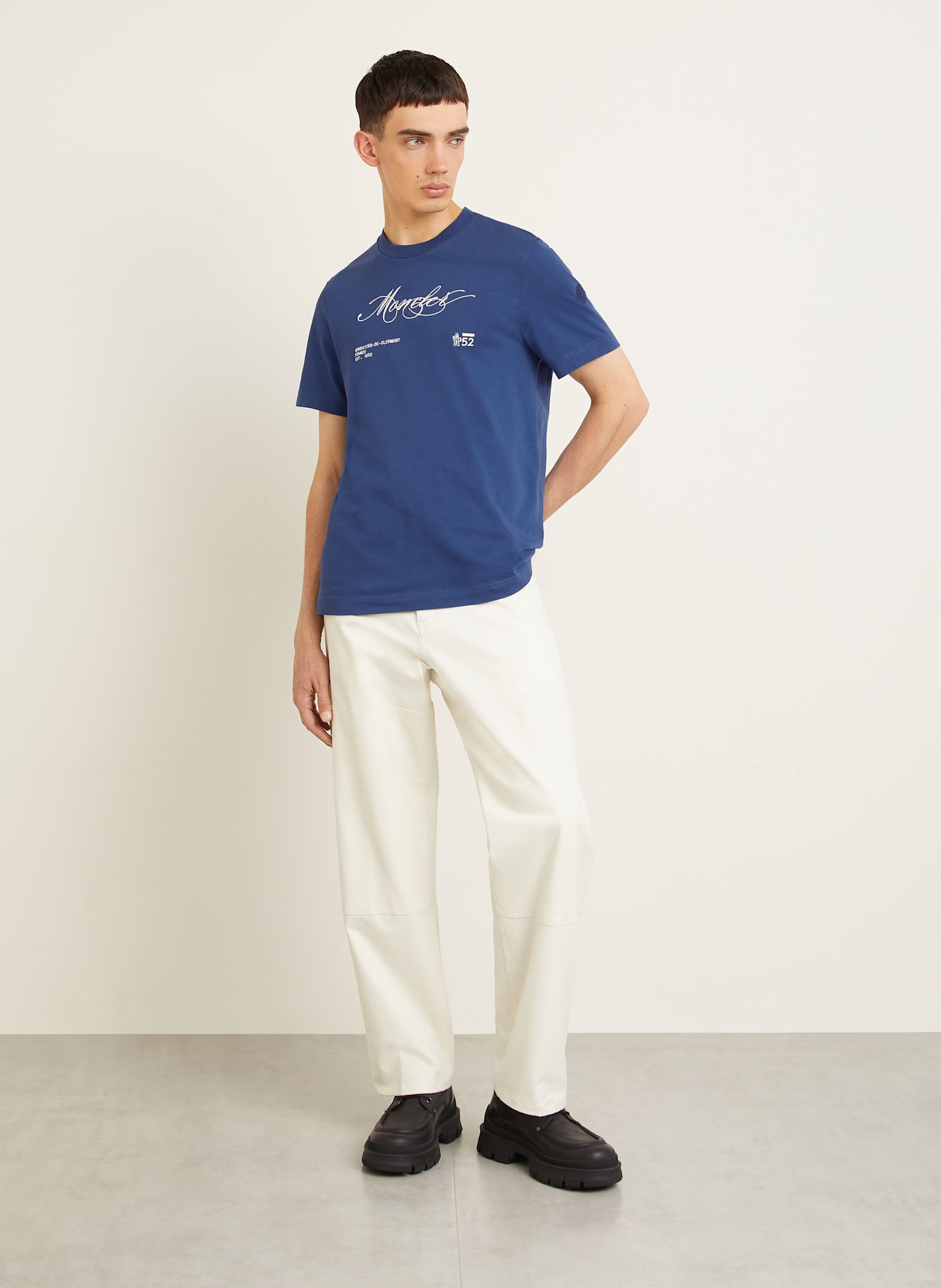 MONCLER T-Shirt: DUNKELBLAU