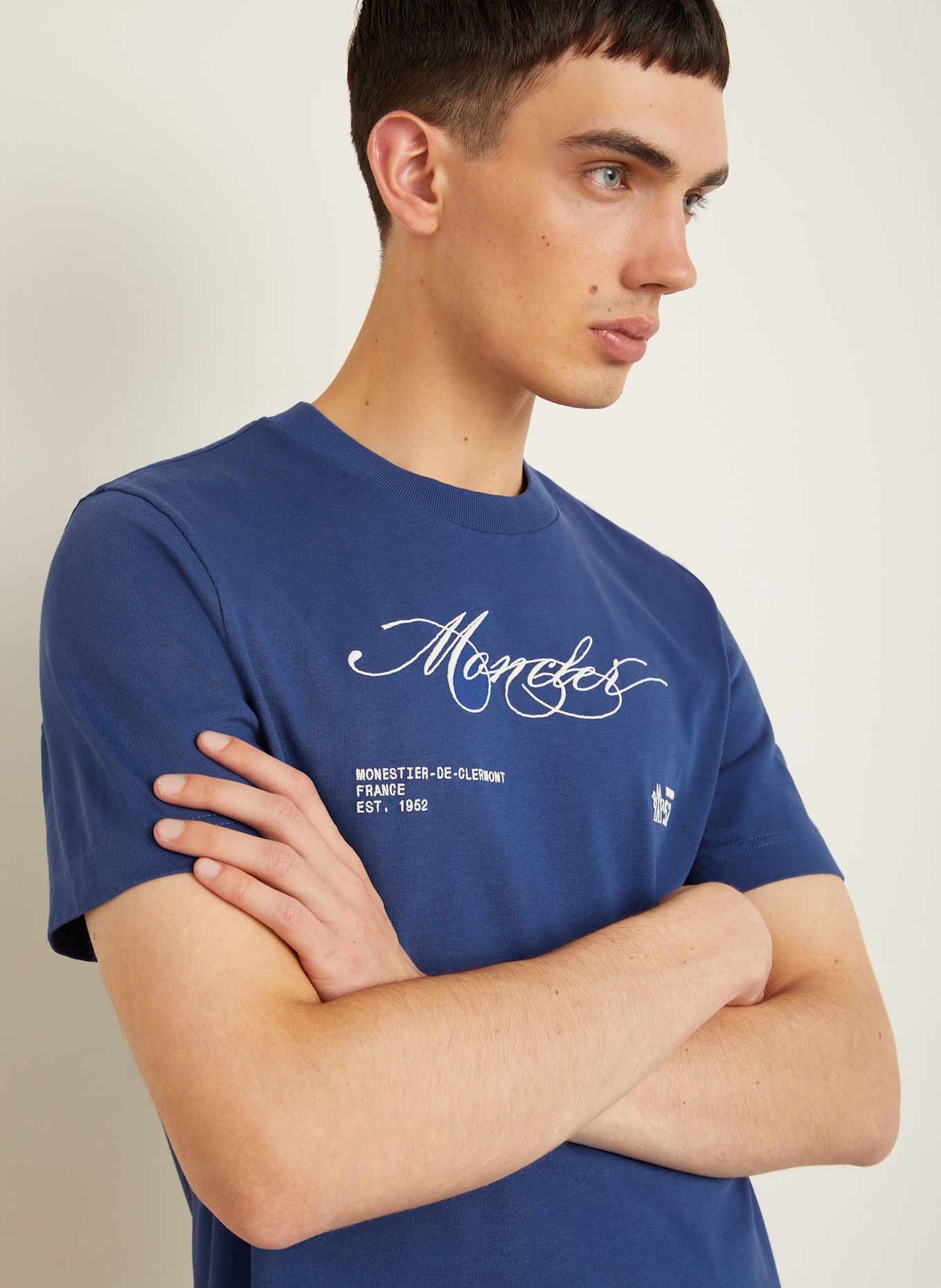 MONCLER T-Shirt: DUNKELBLAU