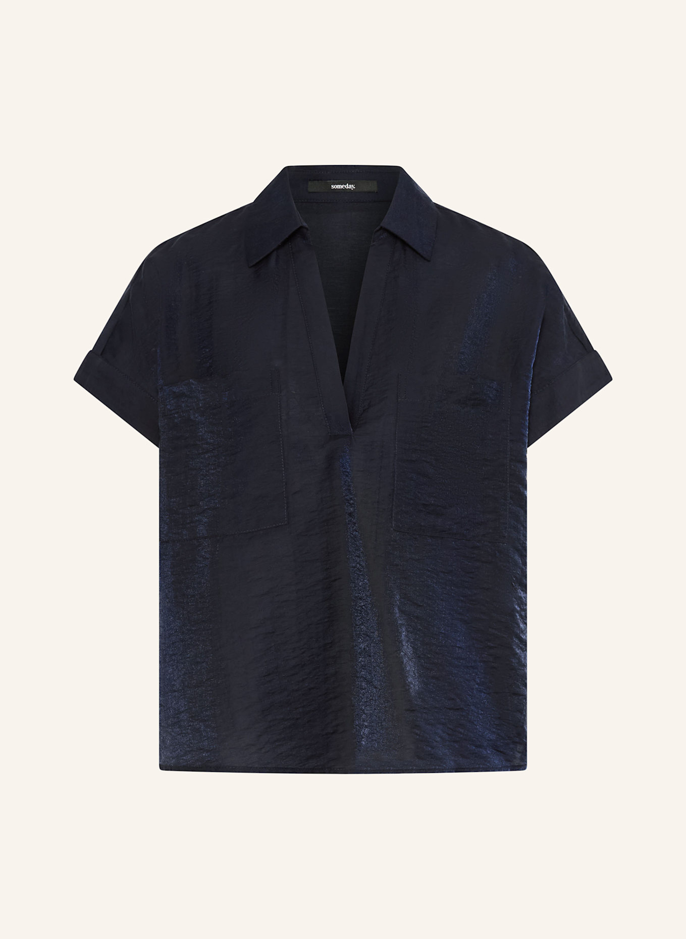 someday Blusenshirt ZLEANA: DUNKELBLAU