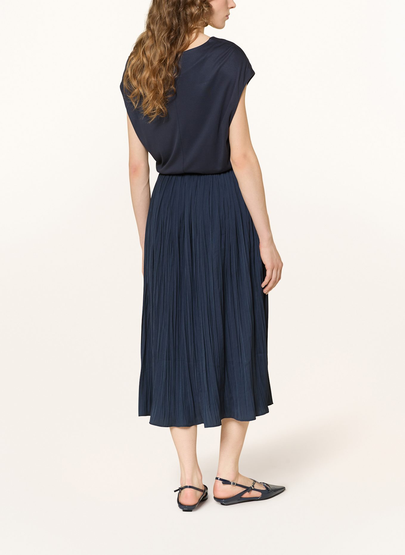 OPUS Kleid WABELLA im Materialmix: DUNKELBLAU