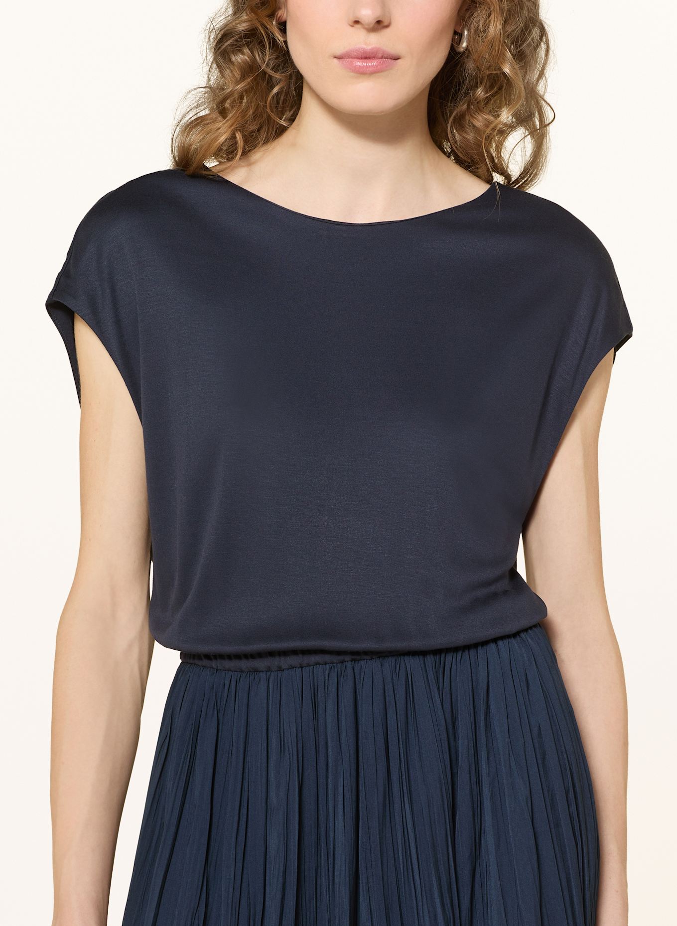 OPUS Kleid WABELLA im Materialmix: DUNKELBLAU